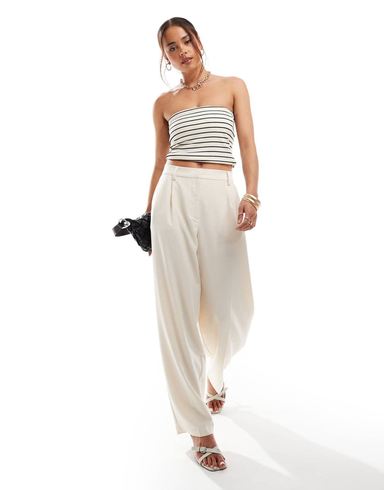 Nobody's Child Bandeau top in stripe - ASOS Sample Sale EU Store