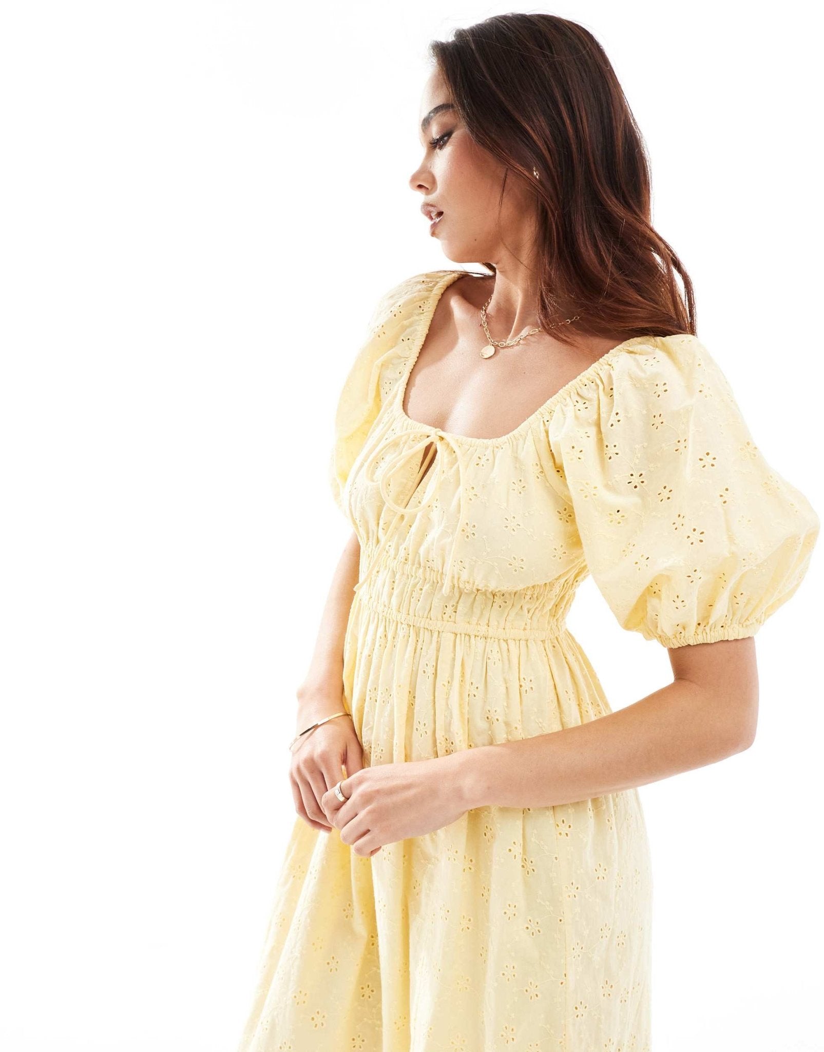 Nobody's Child Evelyn midaxi dress in yellow - ASOS Sample Sale EU Store