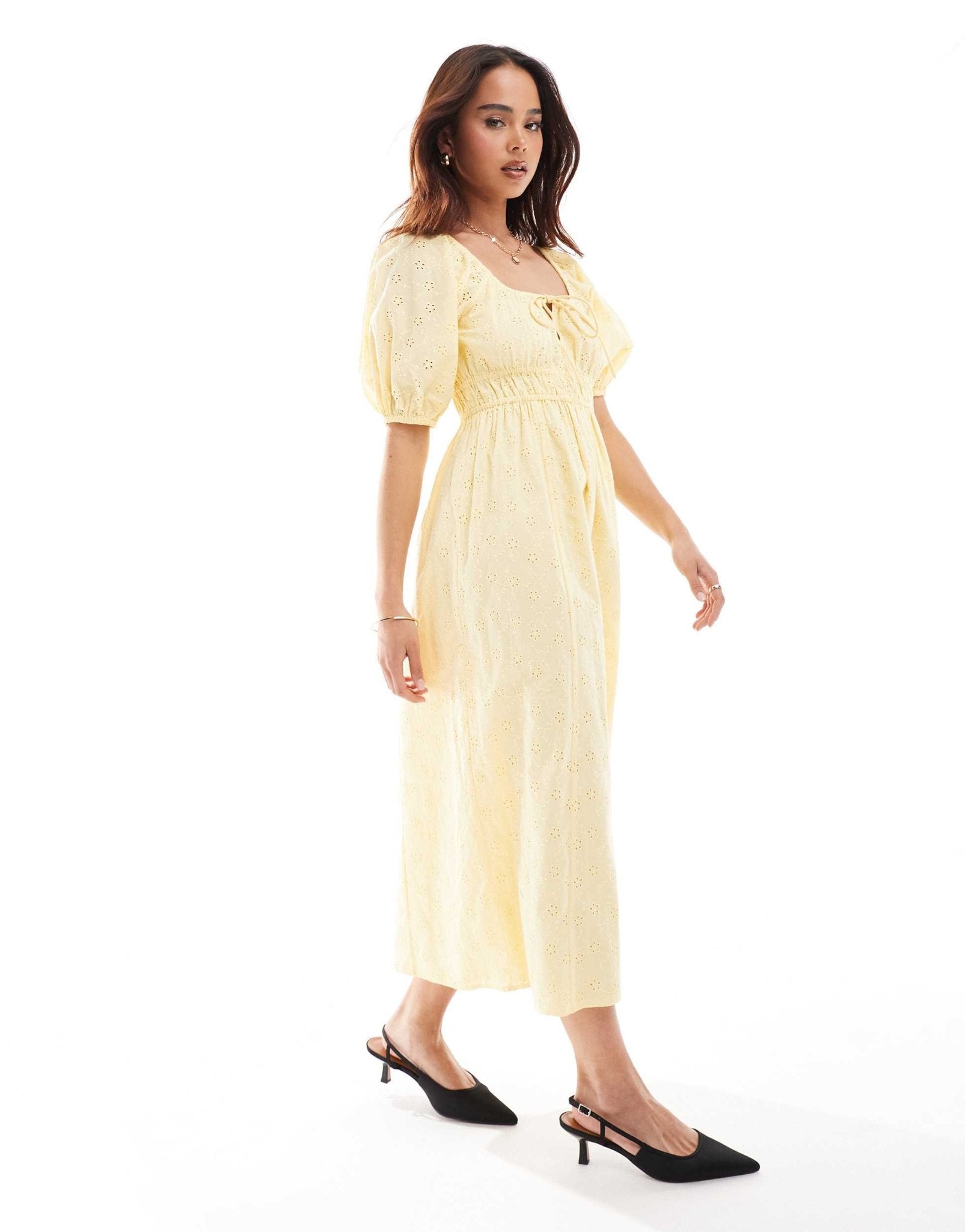 Nobody's Child Evelyn midaxi dress in yellow - ASOS Sample Sale EU Store