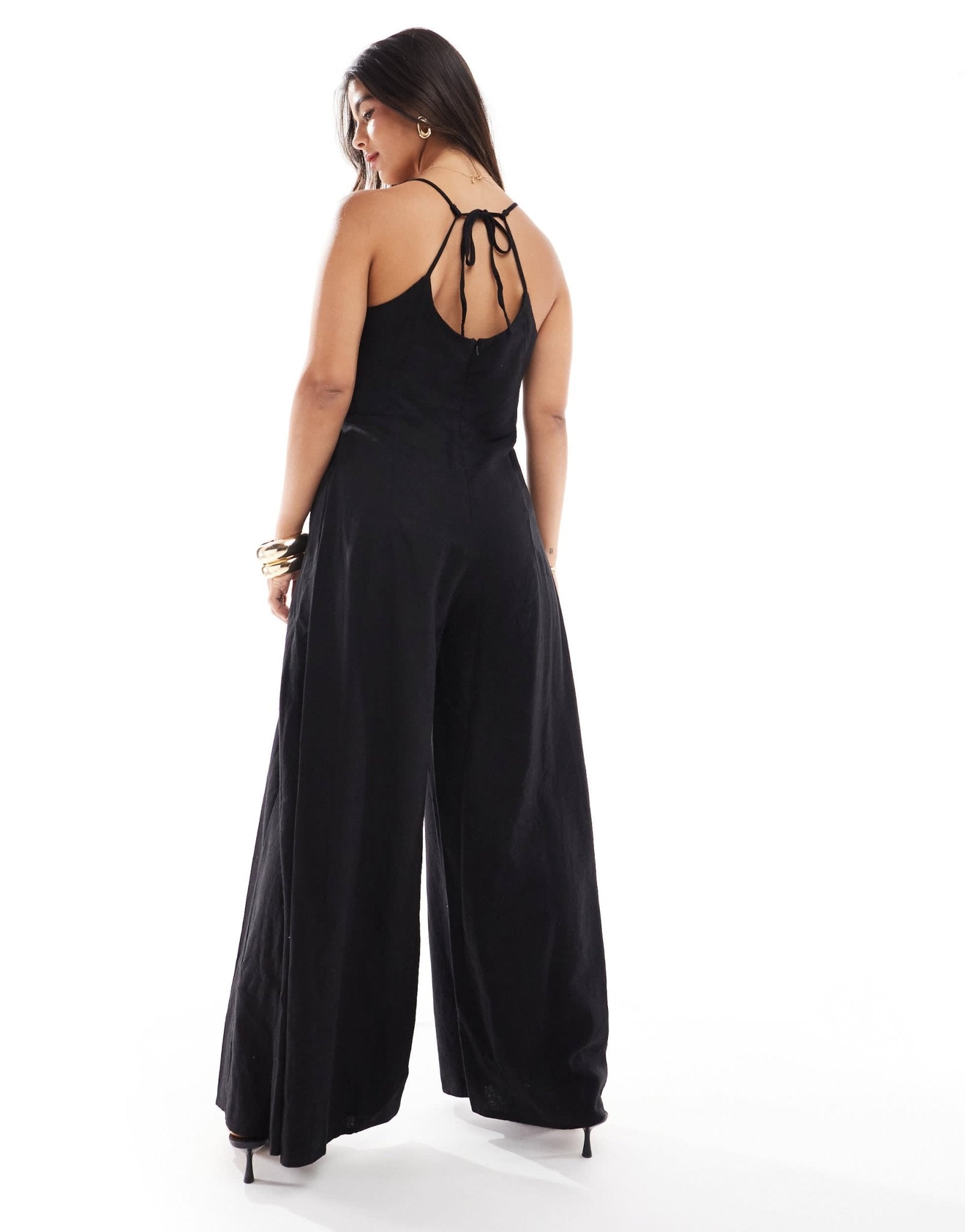 Nobody's Child Maryana wide leg jumpsuit in black - ASOS Sample Sale EU Store