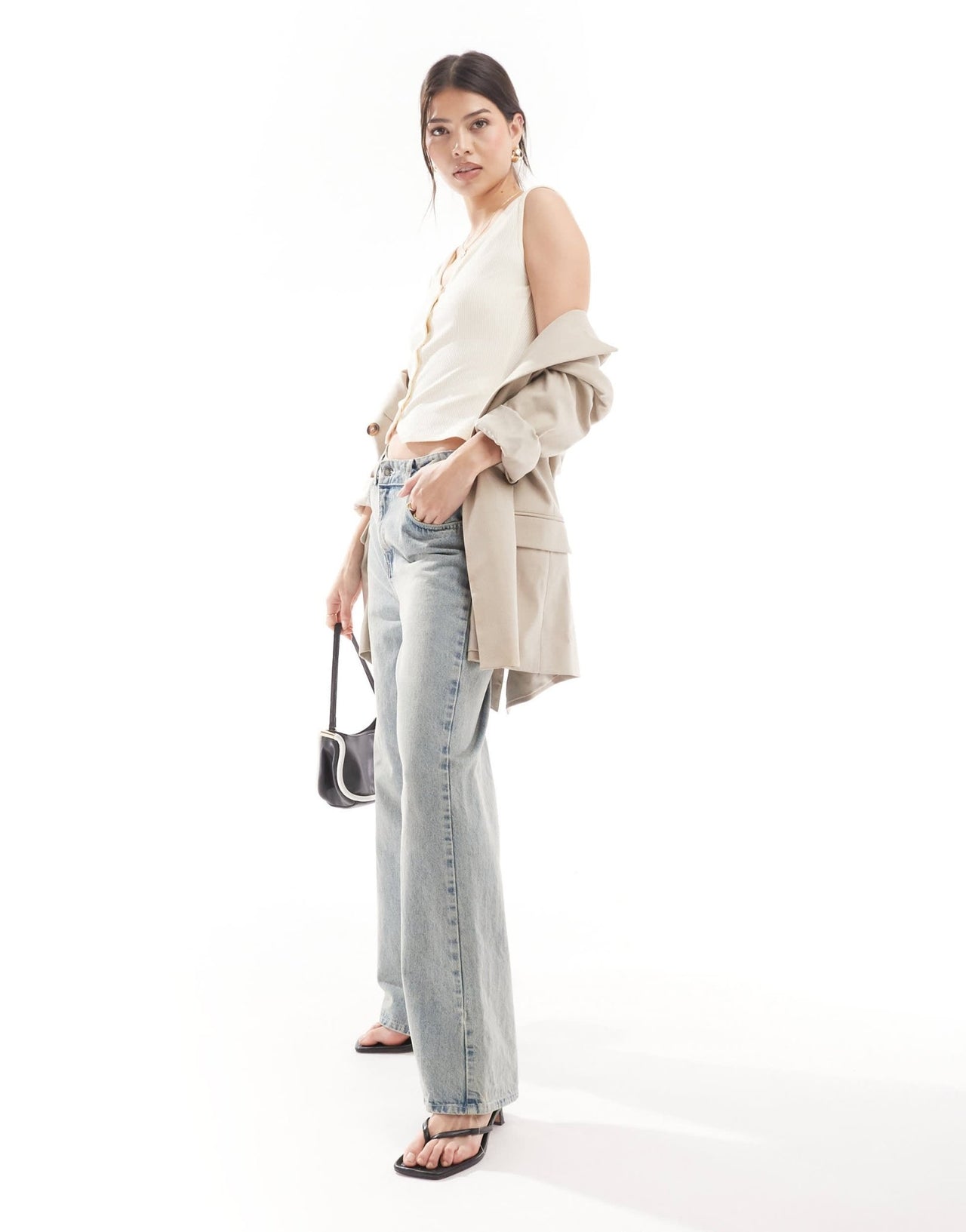 Nobody's Child Miles top in cream - ASOS Sample Sale EU Store