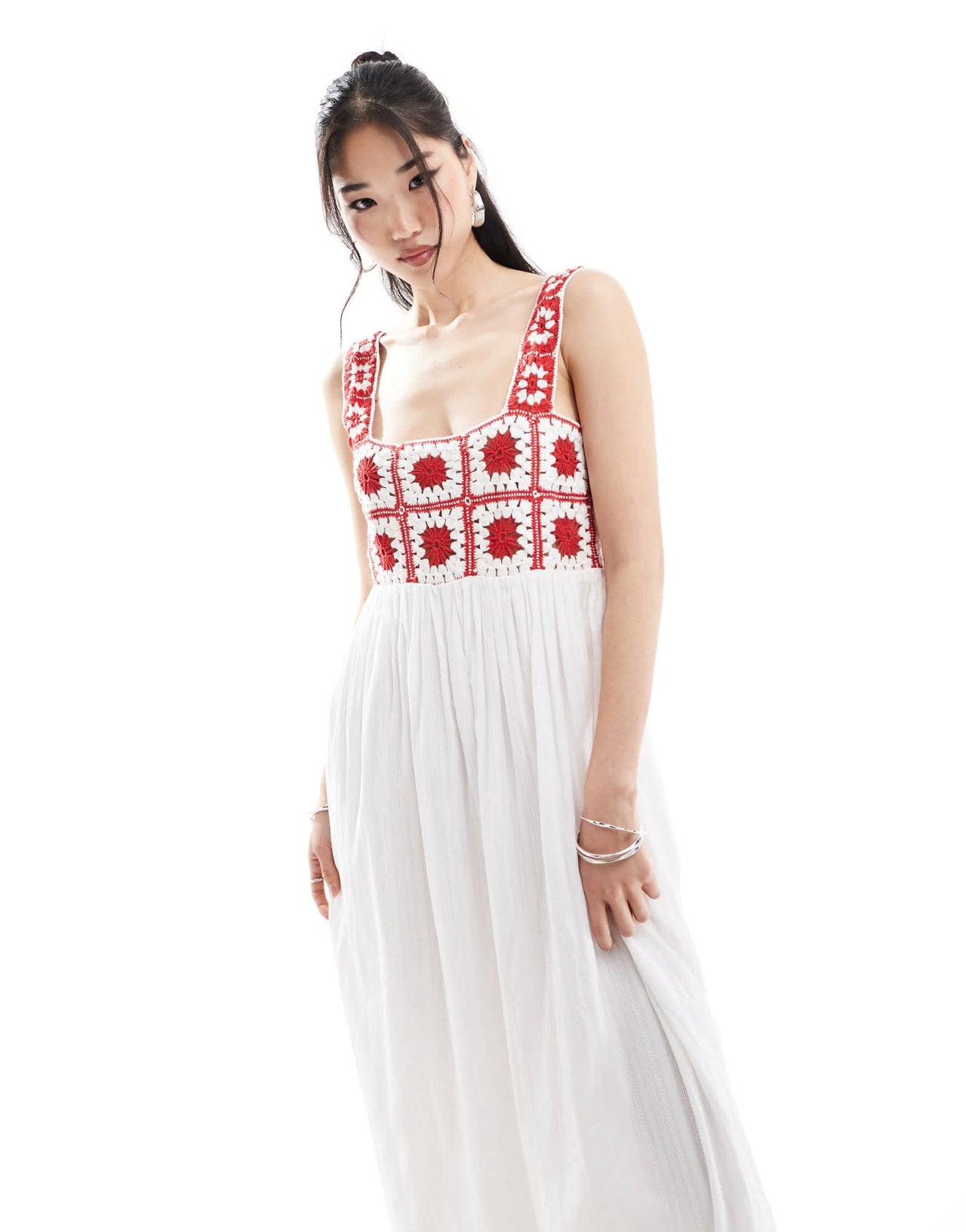 Nobody's Child Paola midi dress in multi print - ASOS Sample Sale EU Store