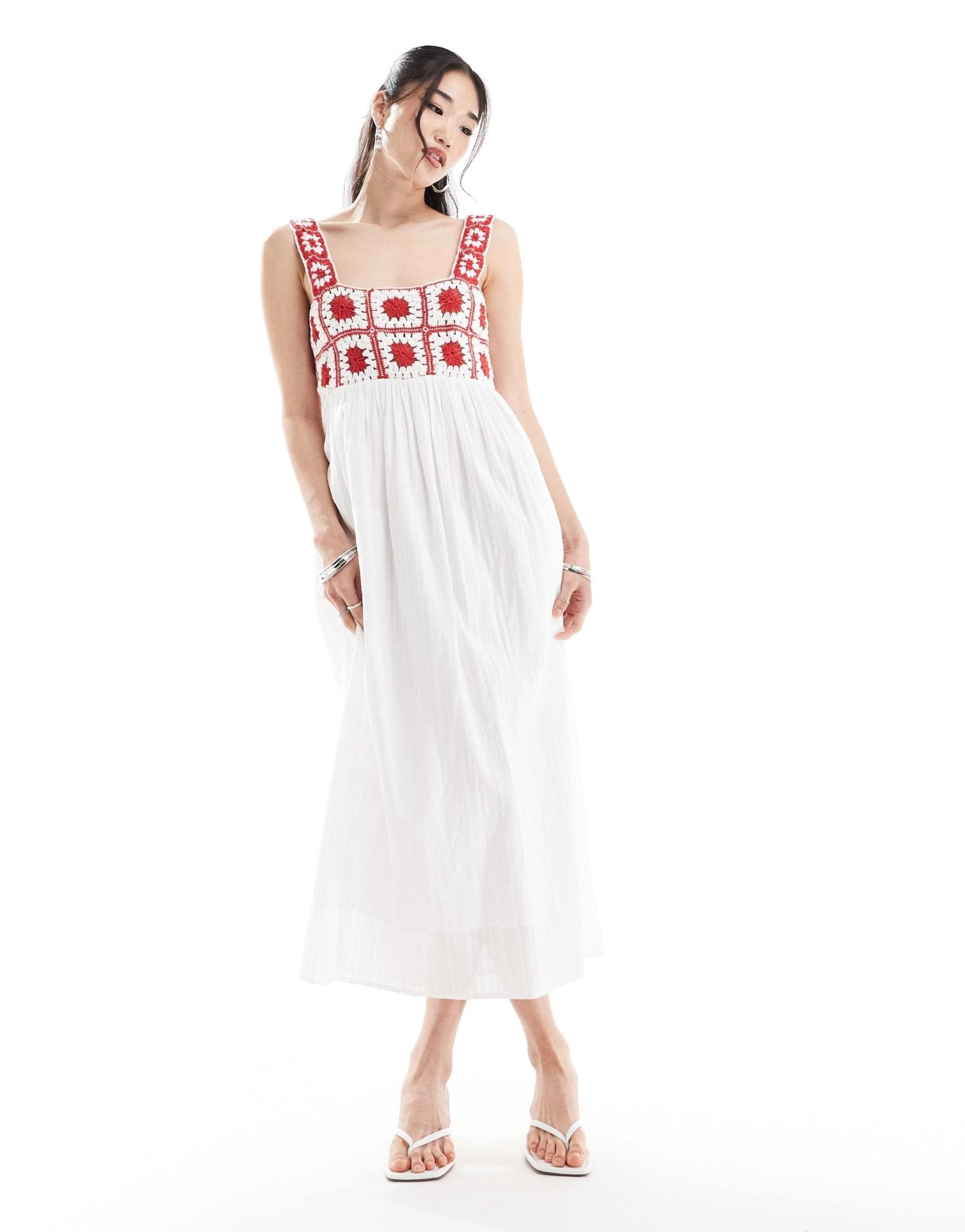 Nobody's Child Paola midi dress in multi print - ASOS Sample Sale EU Store