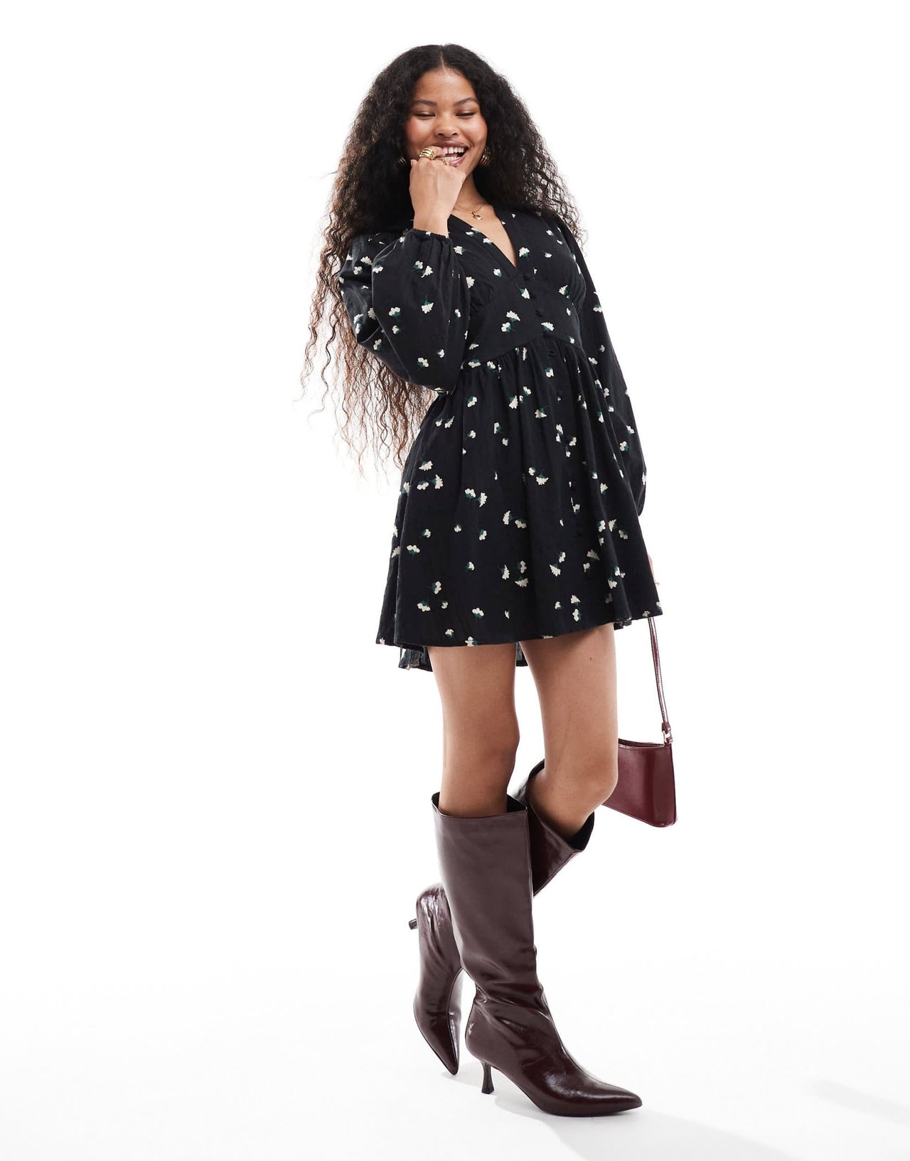 Nobody's Child Petite Starlight mini dress in floral print - ASOS Sample Sale EU Store