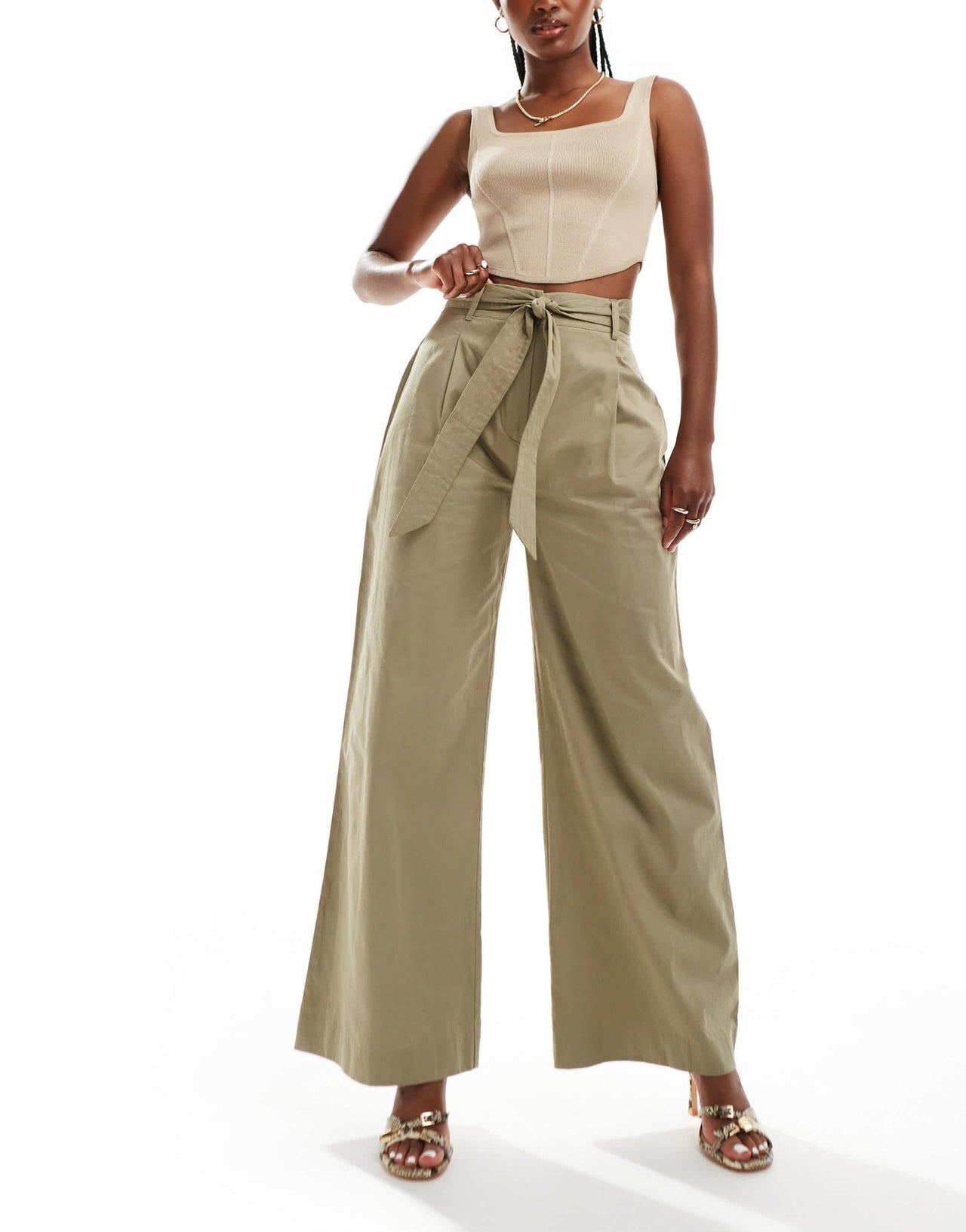 Nobody's Child Stevie trouser in green - ASOS Sample Sale EU Store