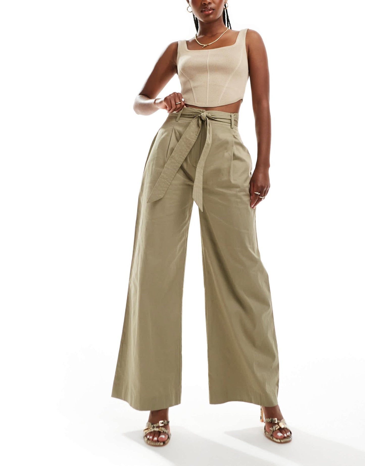 Nobody's Child Stevie trouser in green - ASOS Sample Sale EU Store