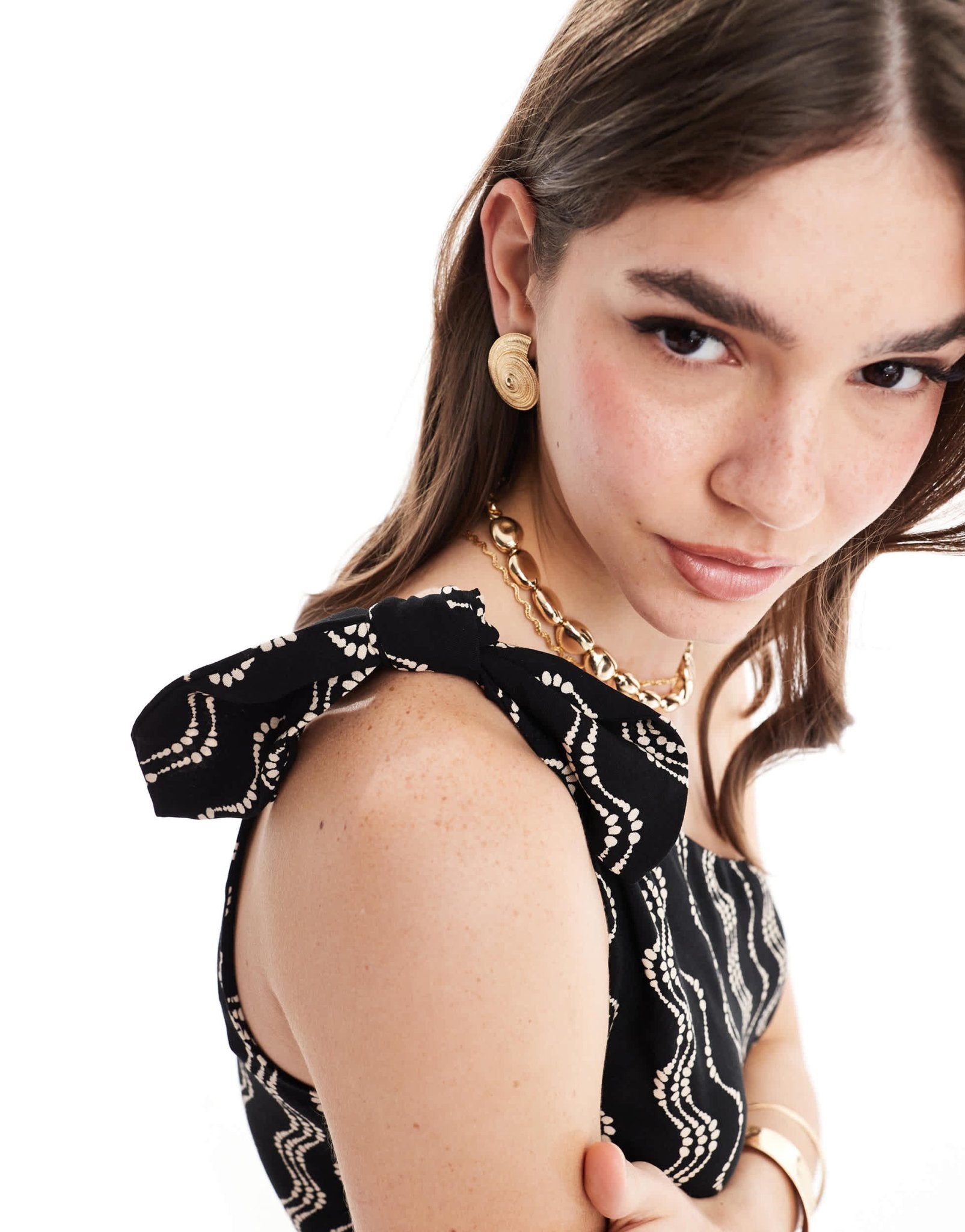 Nobody's Child Tamzin one shoulder mini dress in black stripe - ASOS Sample Sale EU Store