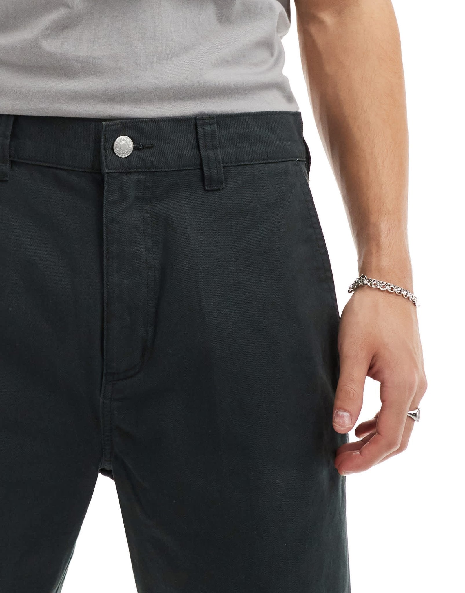 Obey big timer twill carpenter short in black - ASOS Sample Sale EU Store