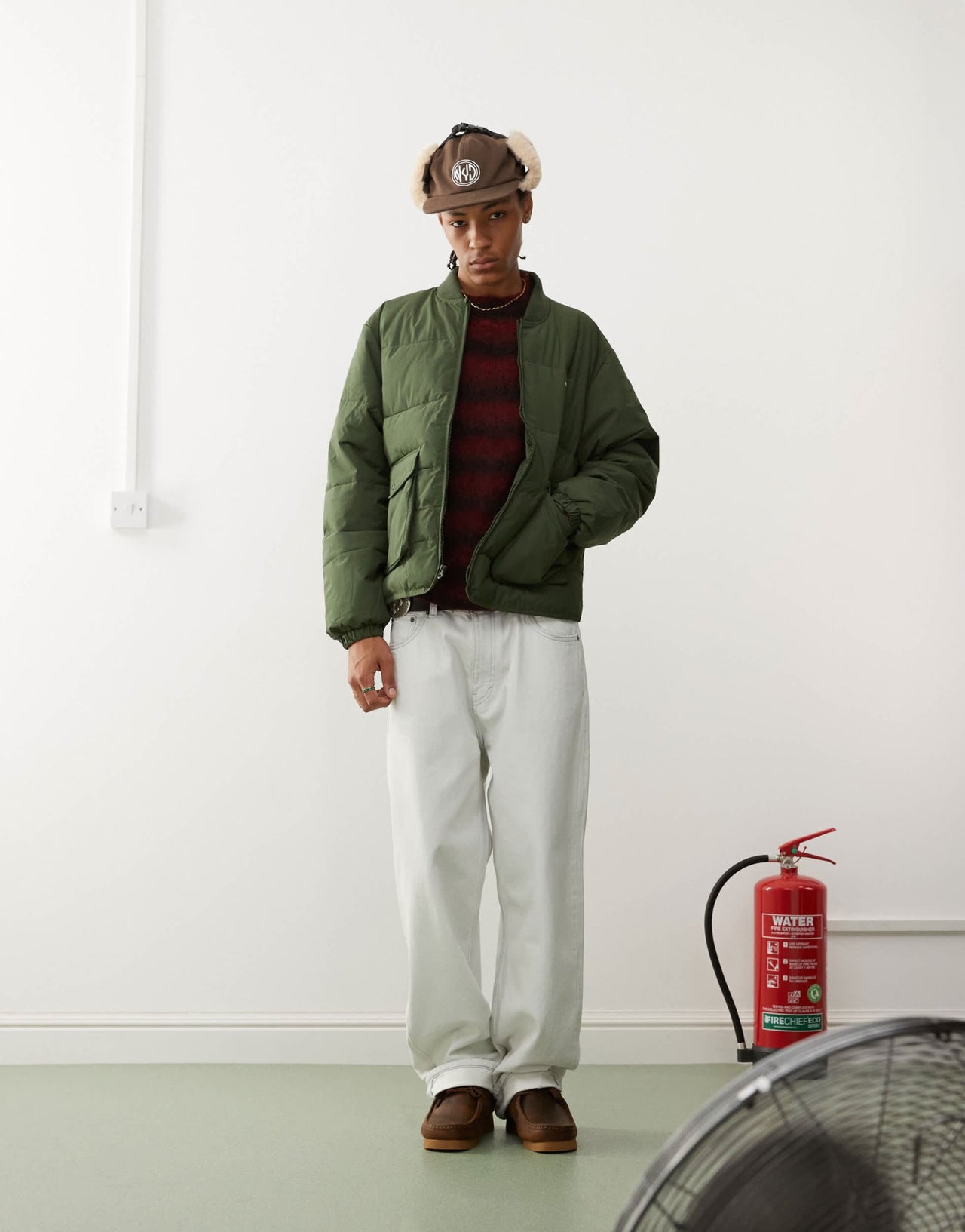 Obey charlie padded jacket in green - ASOS Sample Sale EU Store