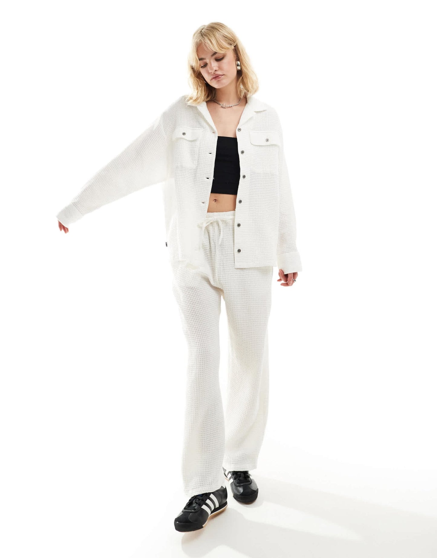 Obey co - ord button up shirt in white - ASOS Sample Sale EU Store