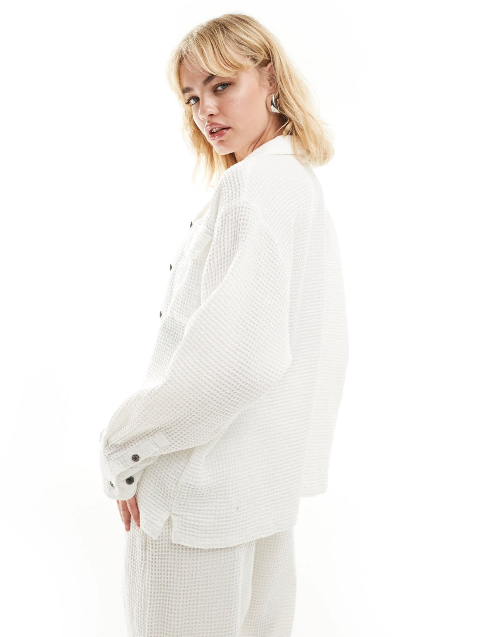 Obey co - ord button up shirt in white - ASOS Sample Sale EU Store