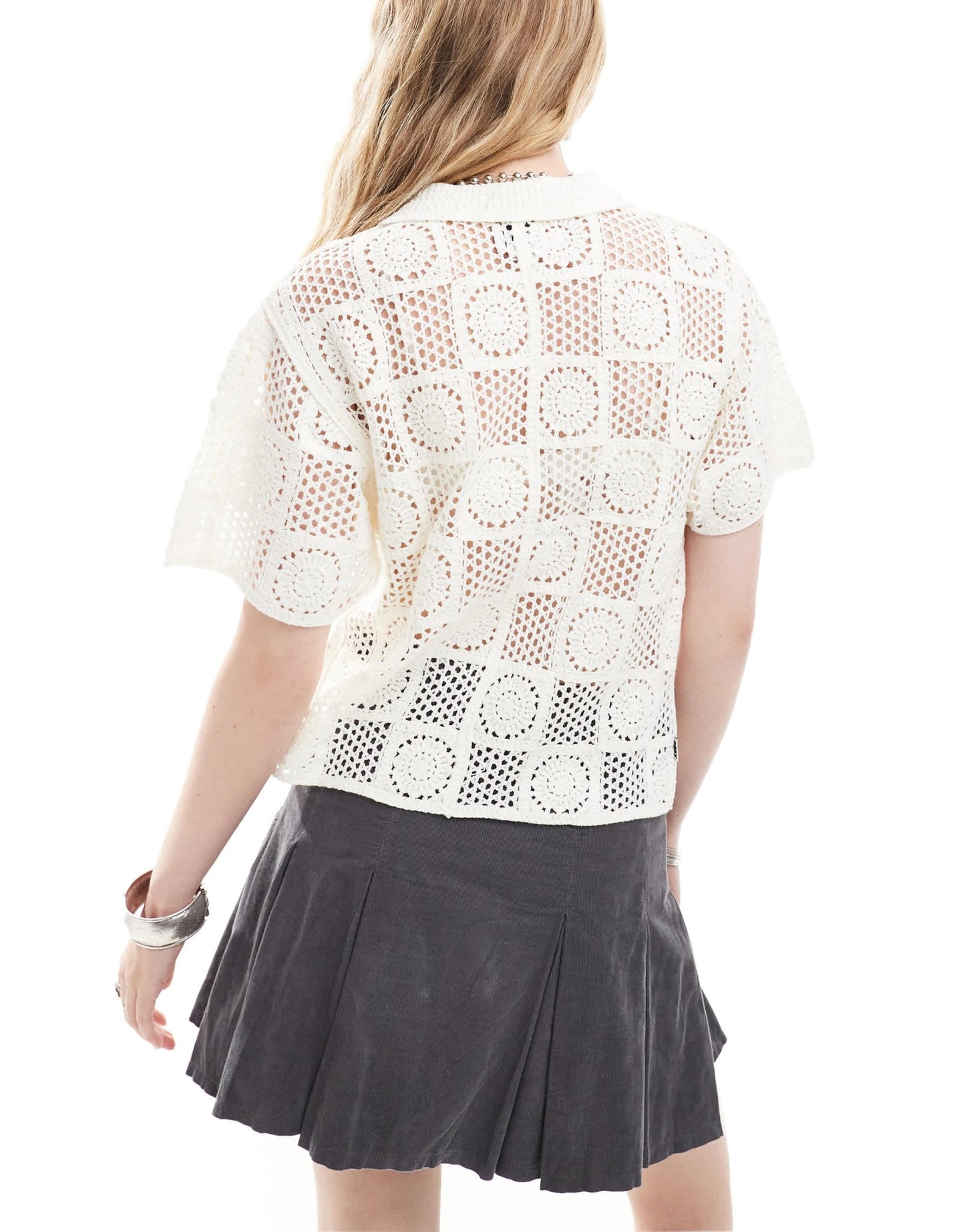 Obey texture print top in off white - ASOS Sample Sale EU Store