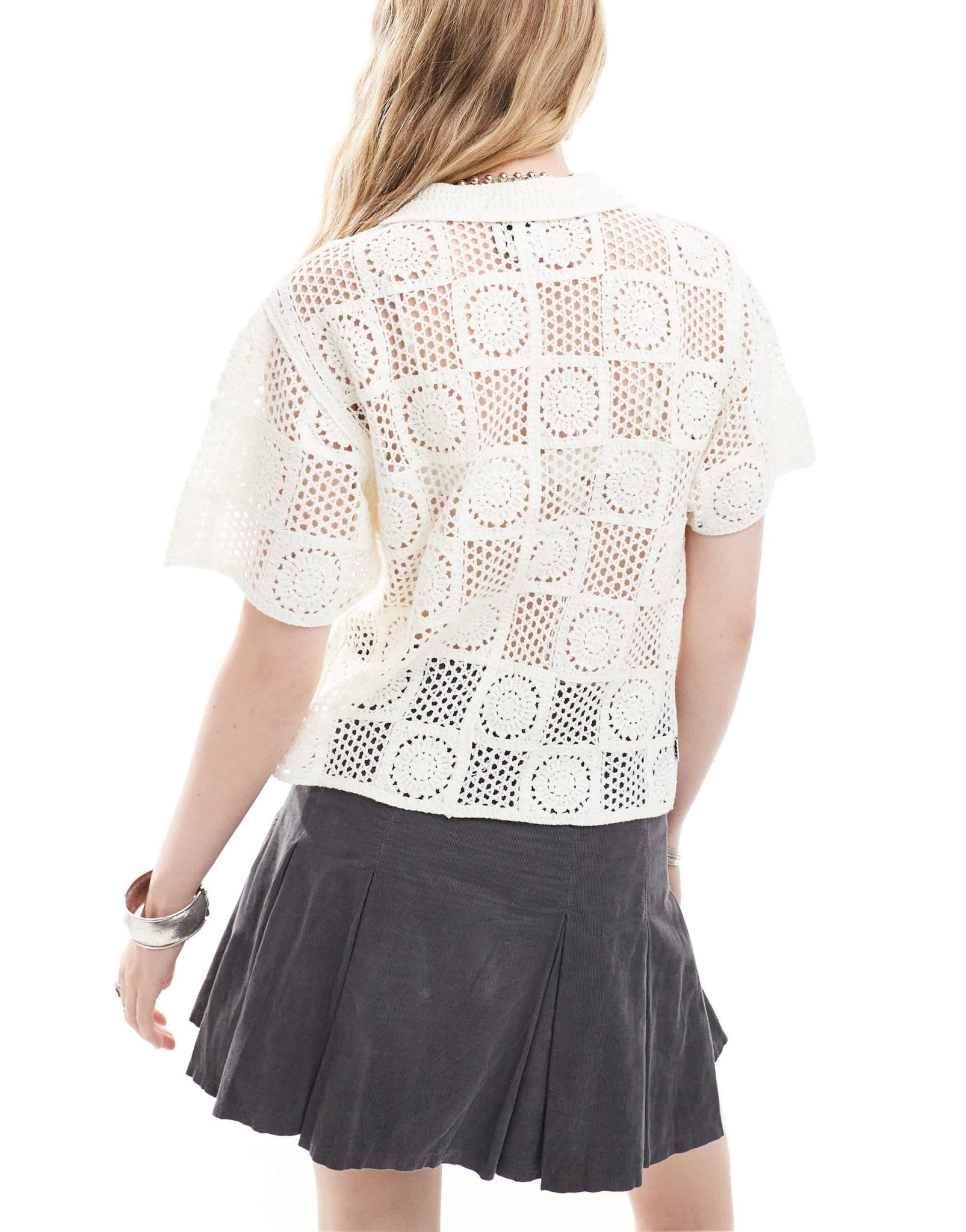 Obey texture print top in off white - ASOS Sample Sale EU Store