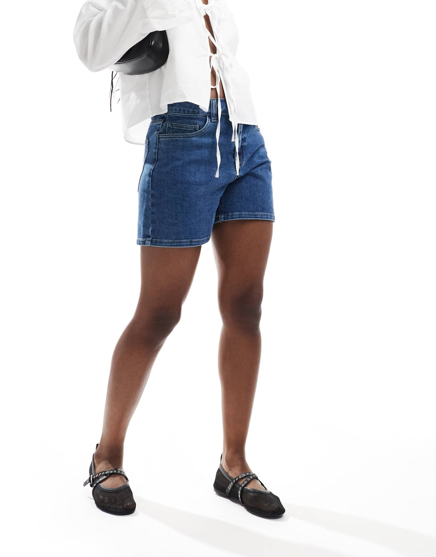 Object a - line denim shorts in medium blue - ASOS Sample Sale EU Store