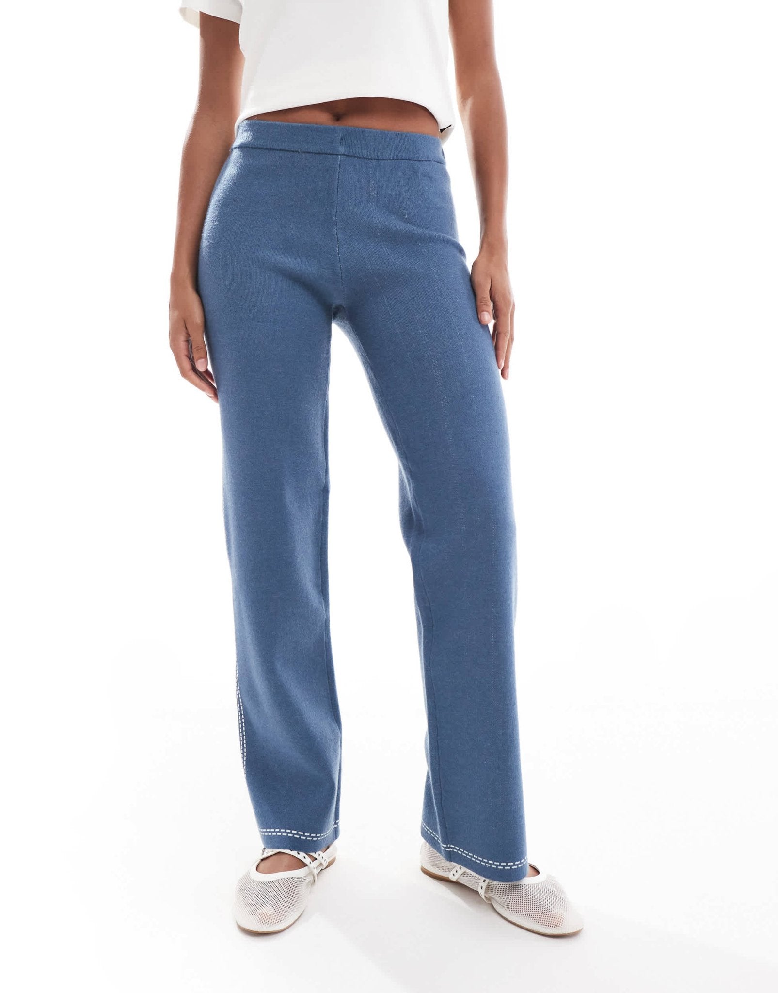 Object knitted trouser co - ord in blue - ASOS Sample Sale EU Store