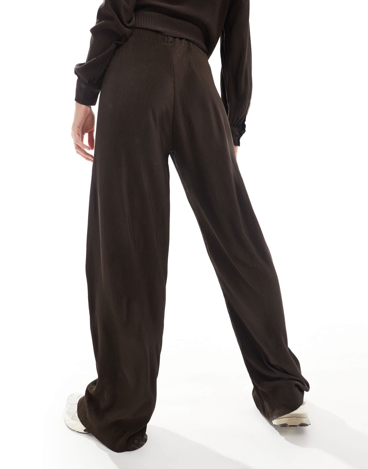 Object plisse trouser co - ord in chocolate brown - ASOS Sample Sale EU Store