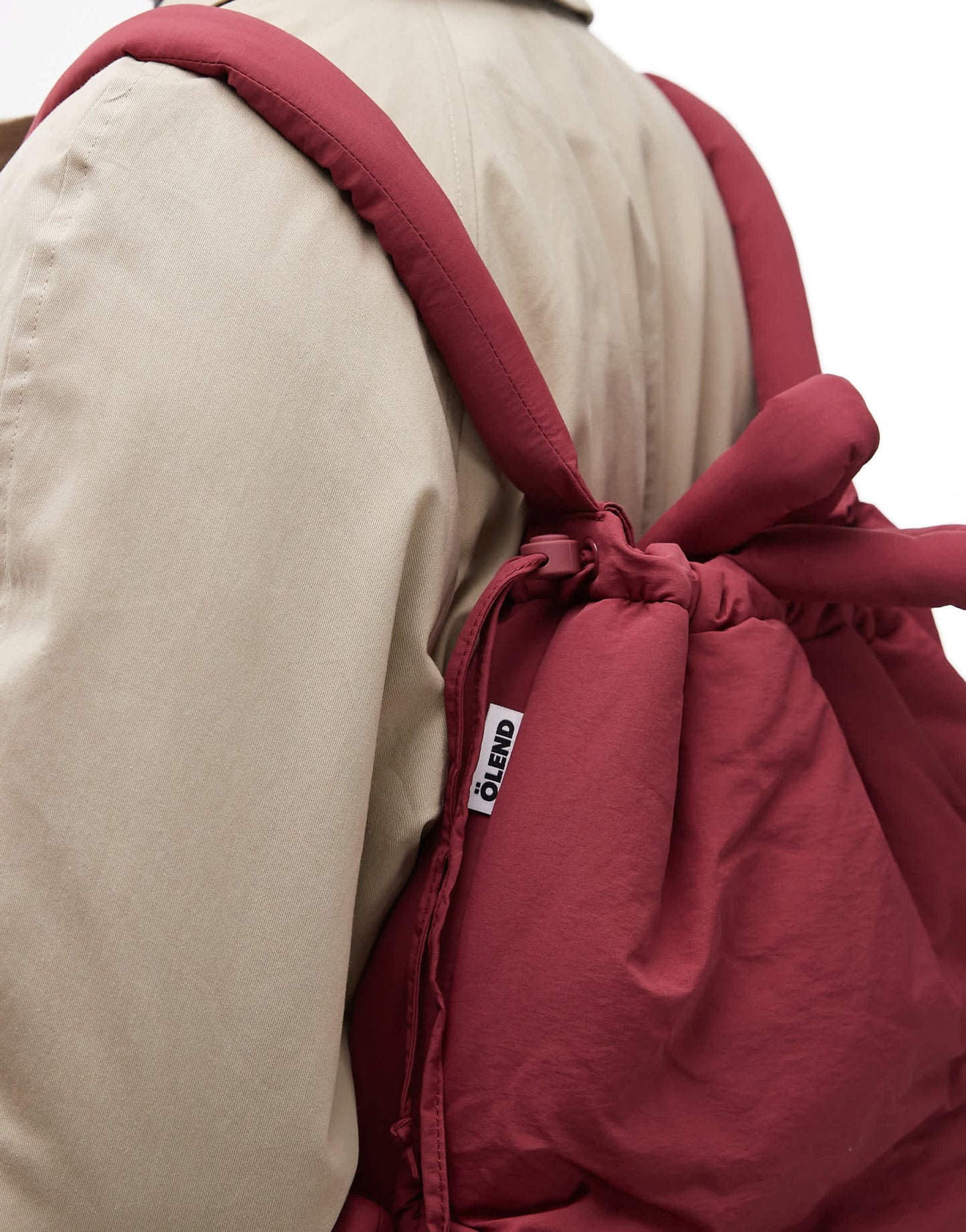 OLEND Ona soft nylon multiwear crossbody bag in burgundy - ASOS Sample Sale EU Store