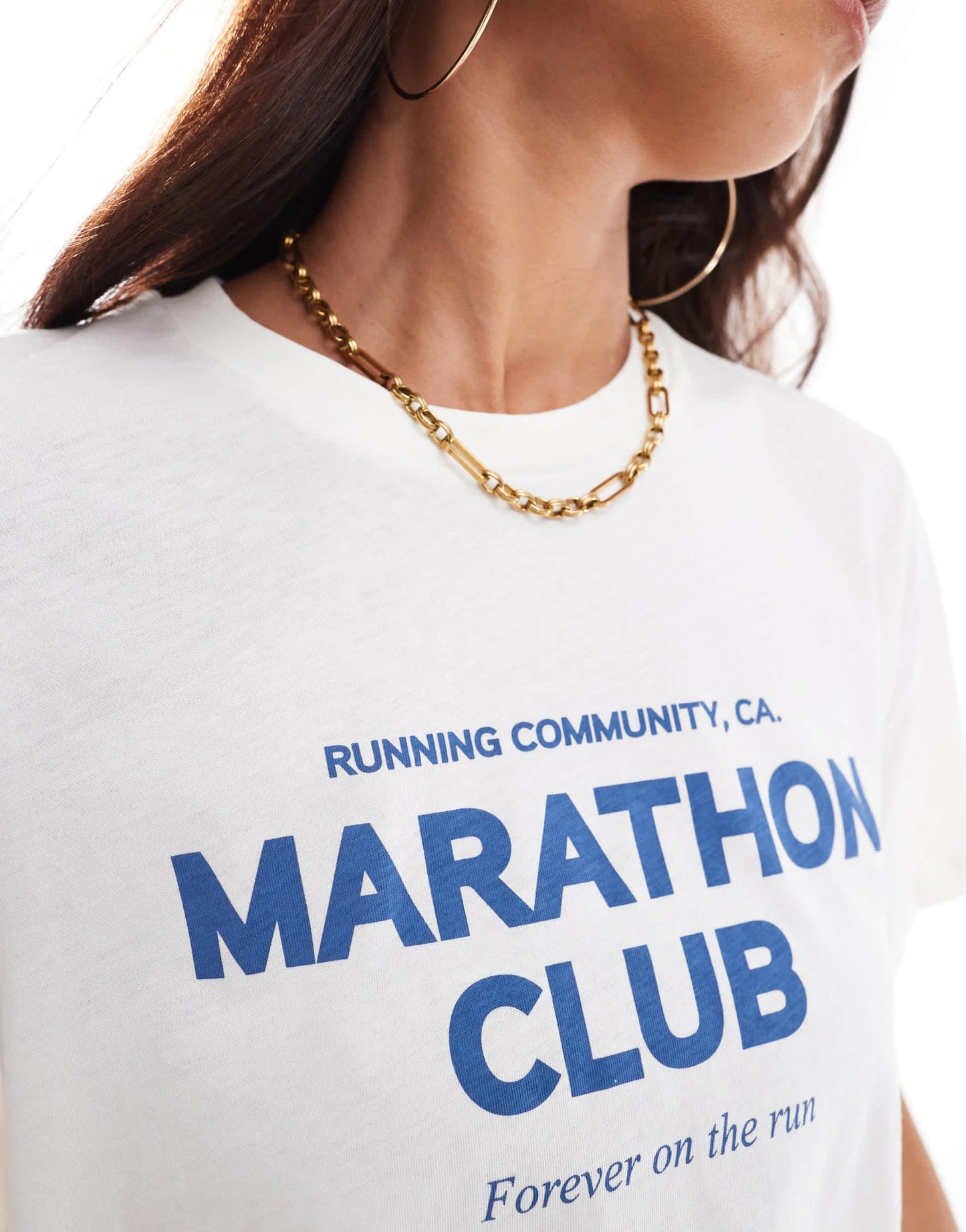 ONLY Marathon Club print t-shirt in white - ASOS Sample Sale EU Store