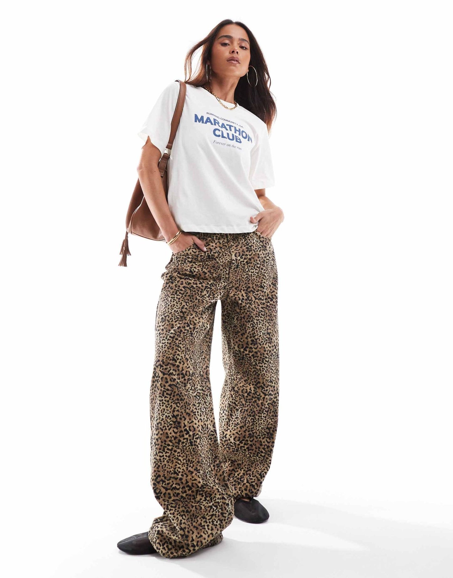 ONLY Marathon Club print t-shirt in white - ASOS Sample Sale EU Store