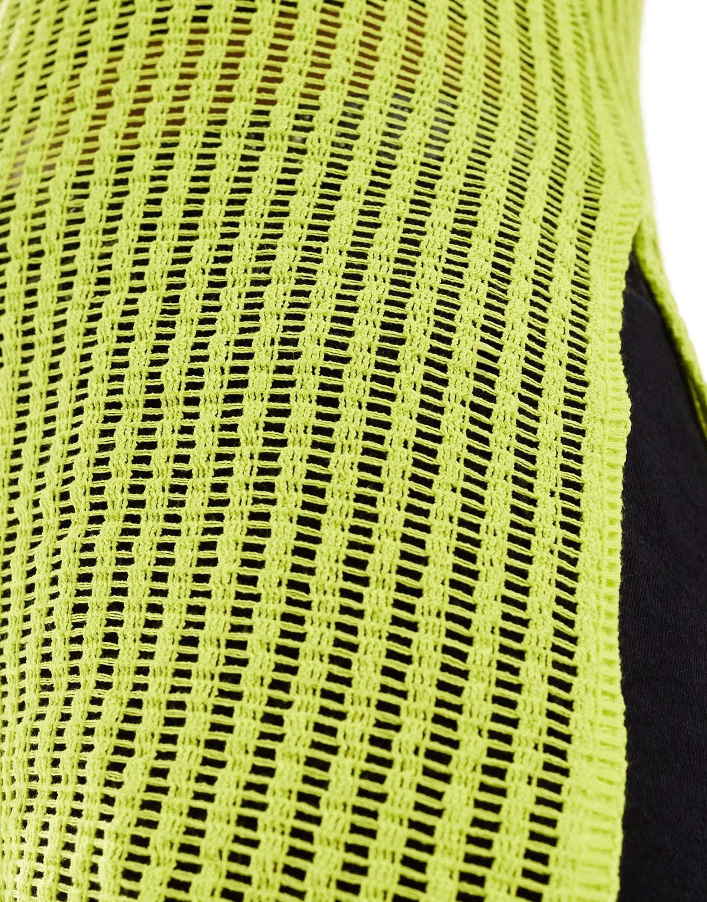 ONLY sheer knitted vest in lime - ASOS Sample Sale EU Store