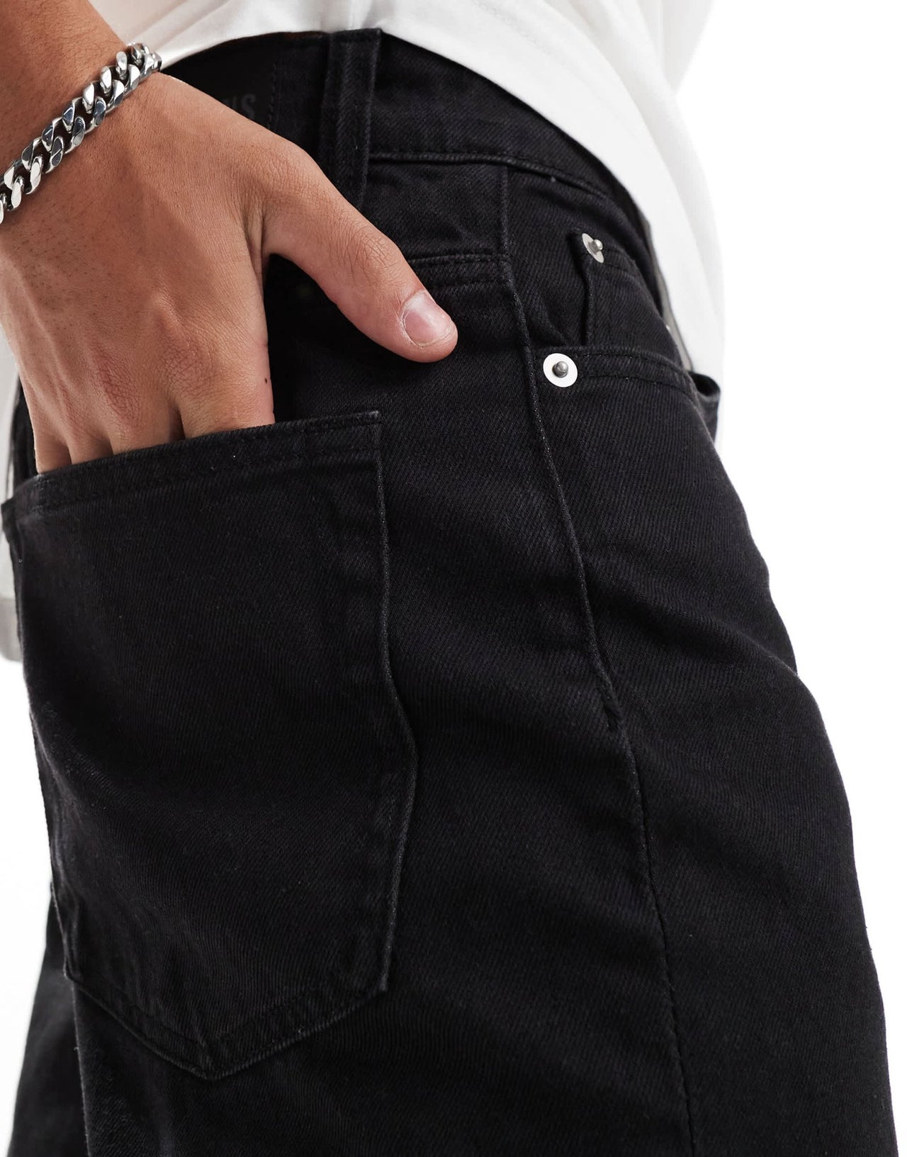 ONLY & SONS Edge straight fit denim shorts in black - ASOS Sample Sale EU Store