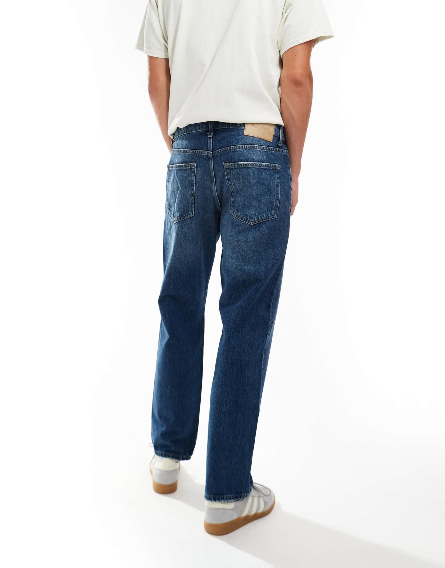 ONLY & SONS Edge straight fit jeans in mid wash blue - ASOS Sample Sale EU Store