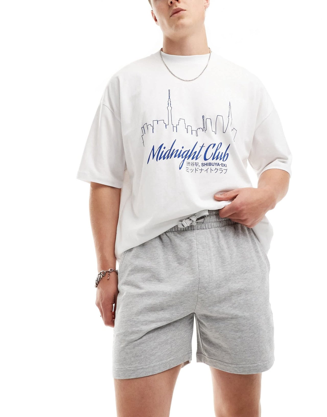 ONLY & SONS loose fit sweat short in grey melange - ASOS Sample Sale EU Store