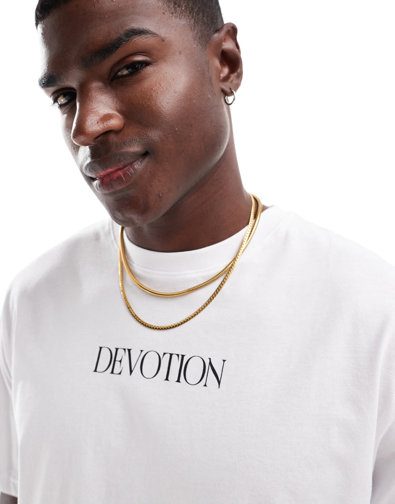 ONLY & SONS oversize t-shirt with devotion back print in white - ASOS Sample Sale EU Store