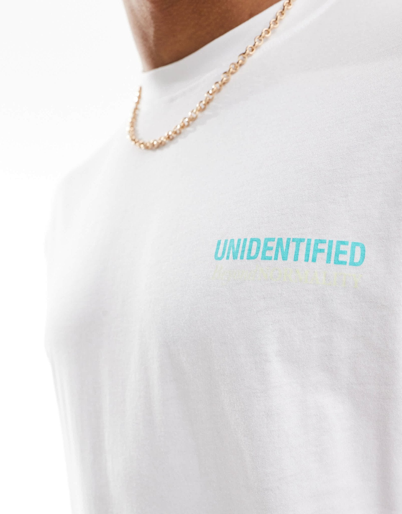 ONLY & SONS oversized t-shirt with unidentified back print in white - ASOS Sample Sale EU Store