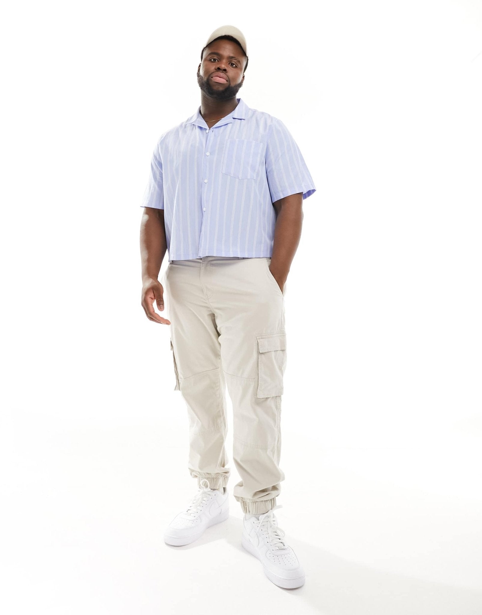 ONLY & SONS Plus slim fit cargo trousers in beige - ASOS Sample Sale EU Store