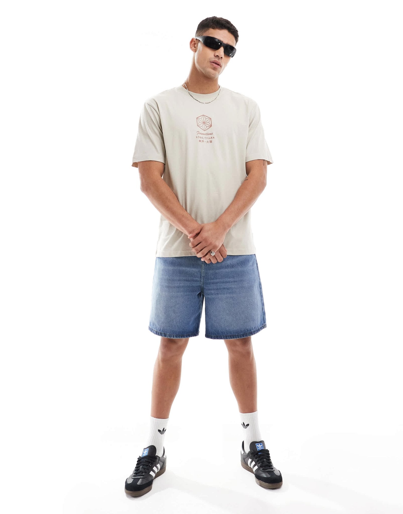 ONLY & SONS relaxed fit t-shirt with Japan print in beige - ASOS Sample Sale EU Store