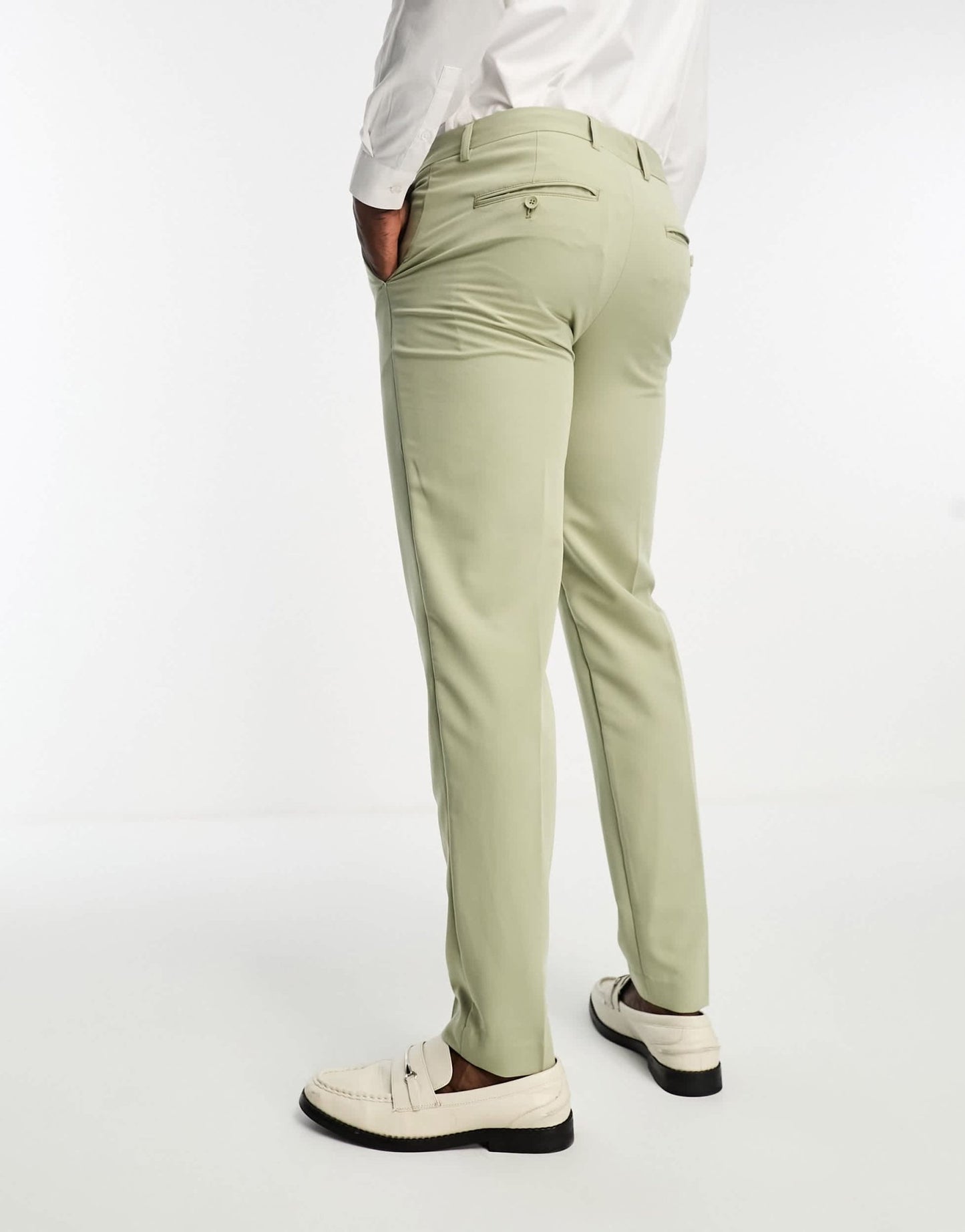 Only & Sons slim fit suit trousers in dusty olive - ASOS Sample Sale EU Store