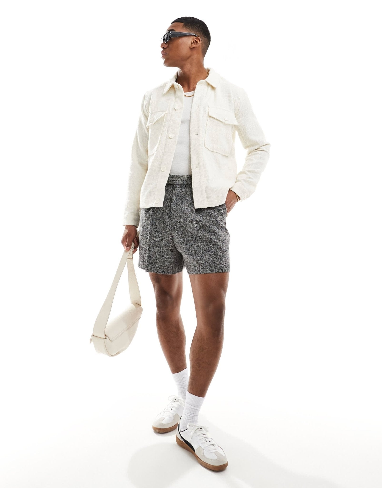 ONLY & SONS textured jacket in stone - ASOS Sample Sale EU Store