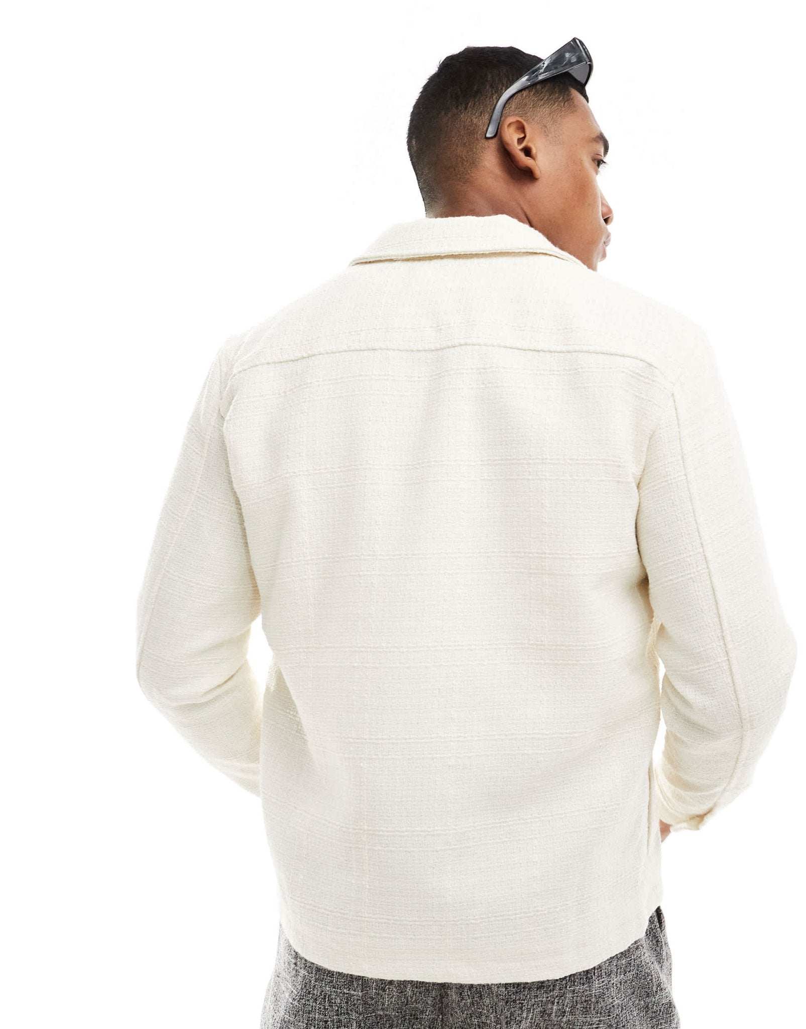 ONLY & SONS textured jacket in stone - ASOS Sample Sale EU Store