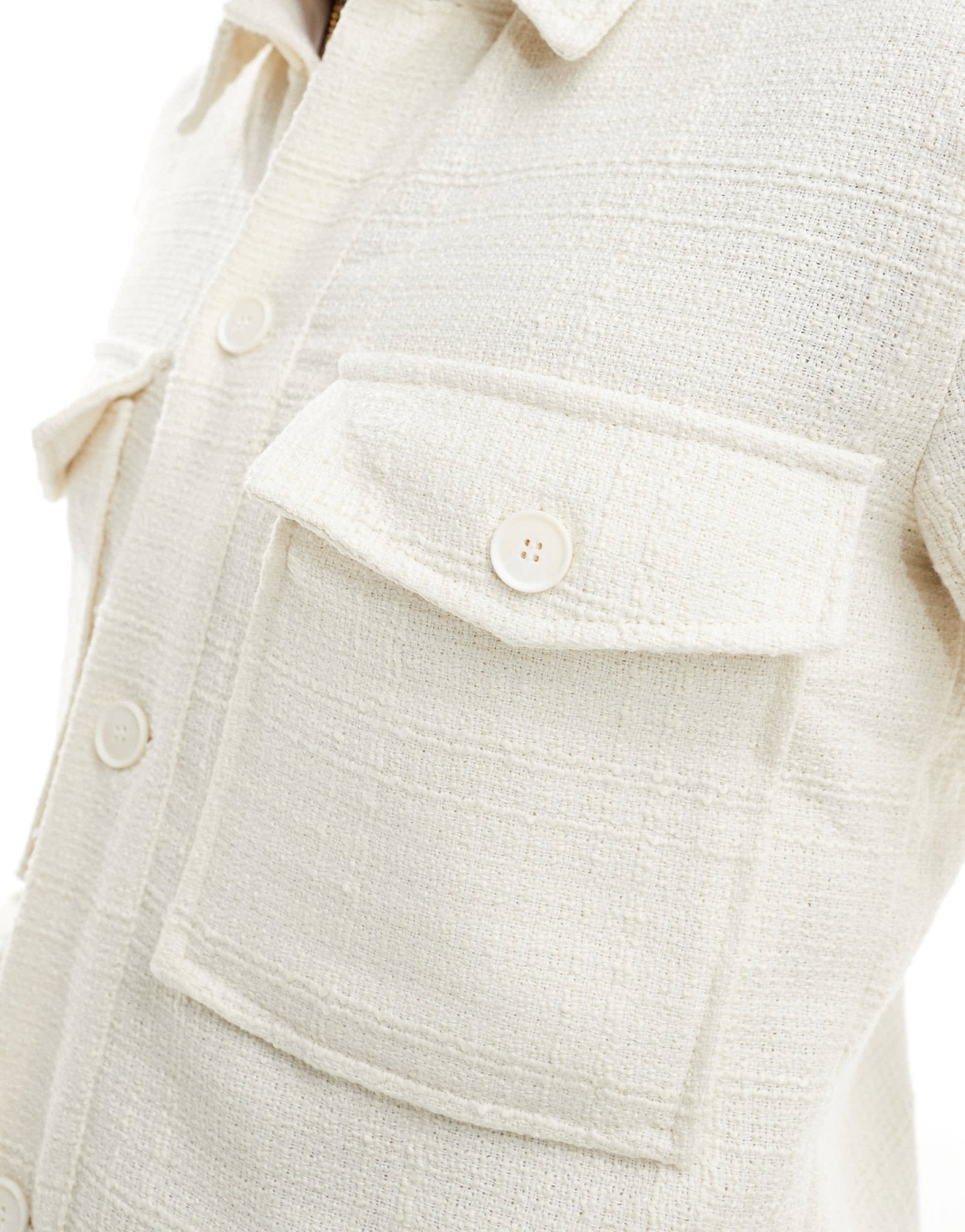 ONLY & SONS textured jacket in stone - ASOS Sample Sale EU Store