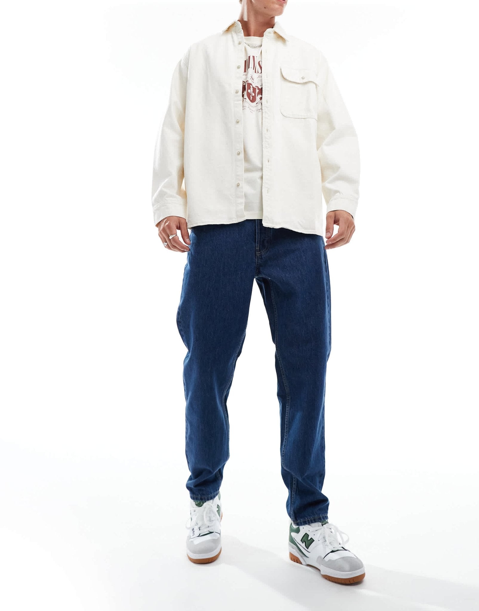 ONLY & SONS Tye loose tapered fit jeans in dark blue wash - ASOS Sample Sale EU Store
