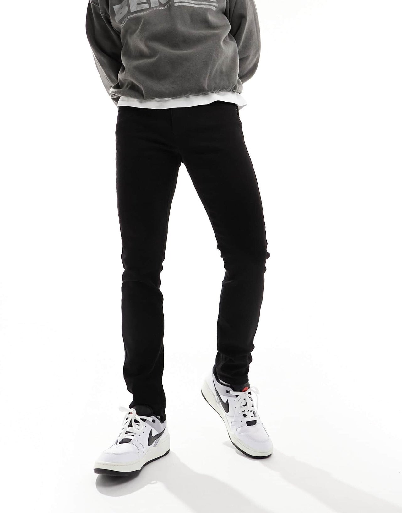 Only & Sons Warp skinny fit jeans in black - ASOS Sample Sale EU Store