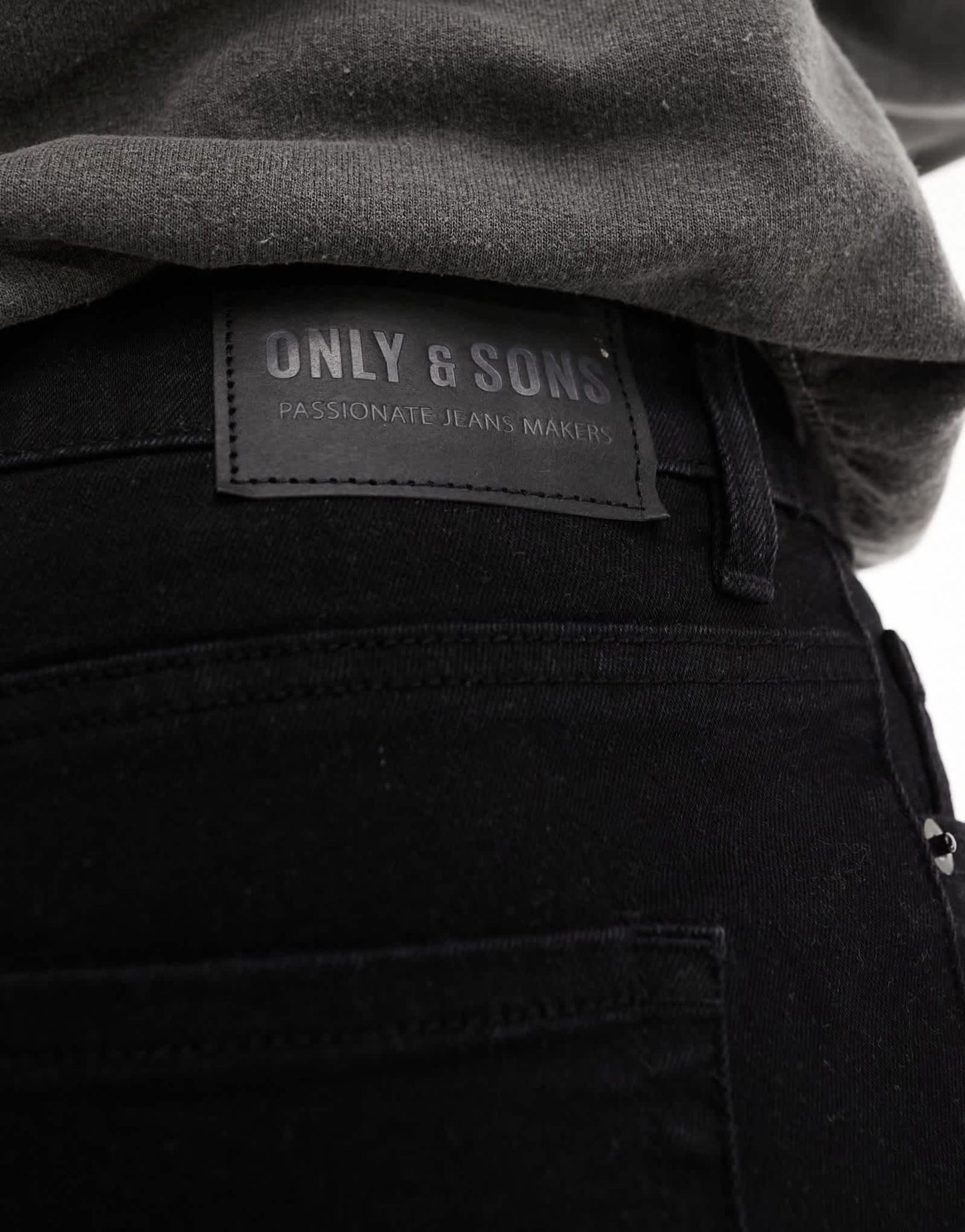 Only & Sons Warp skinny fit jeans in black - ASOS Sample Sale EU Store
