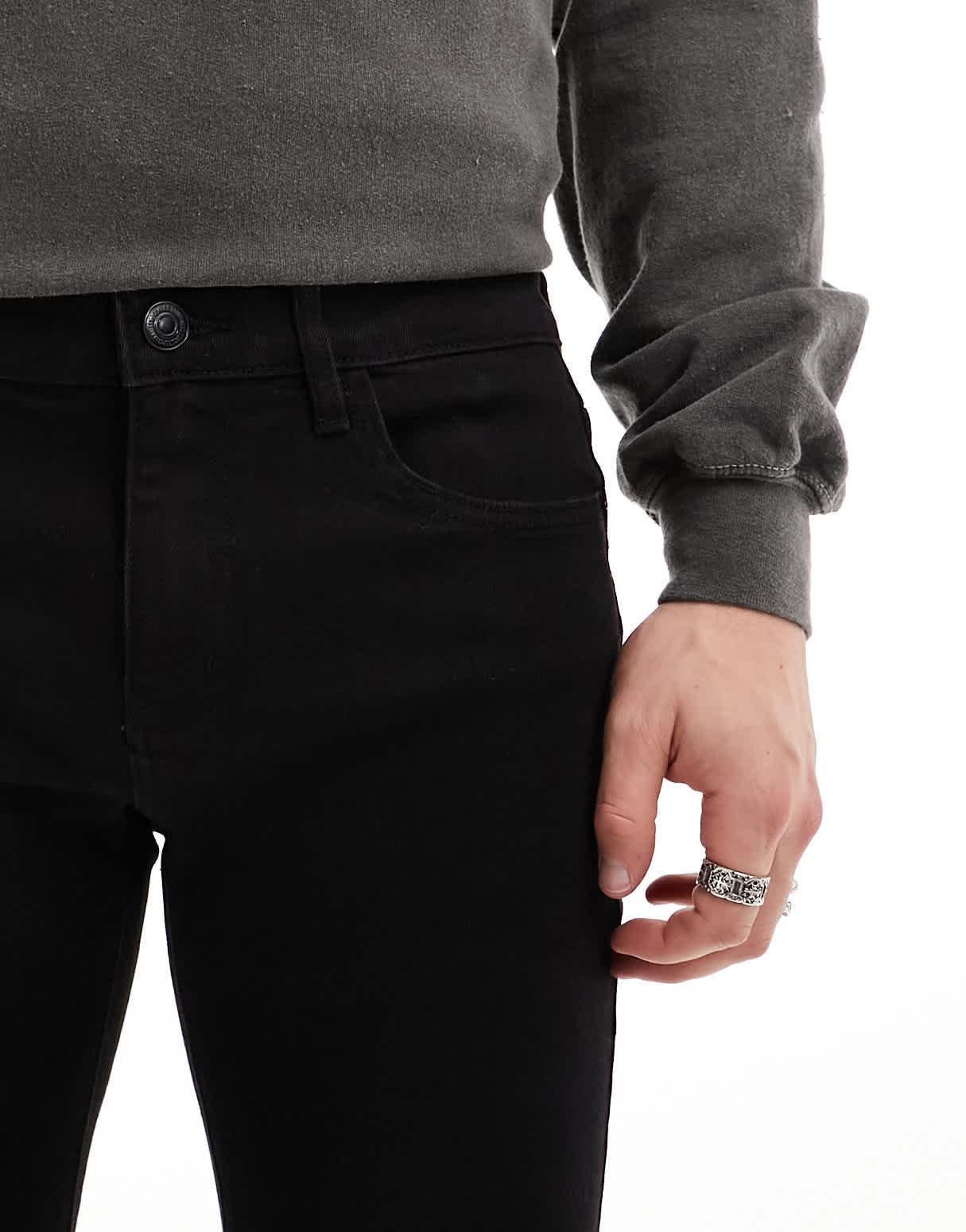 Only & Sons Warp skinny fit jeans in black - ASOS Sample Sale EU Store