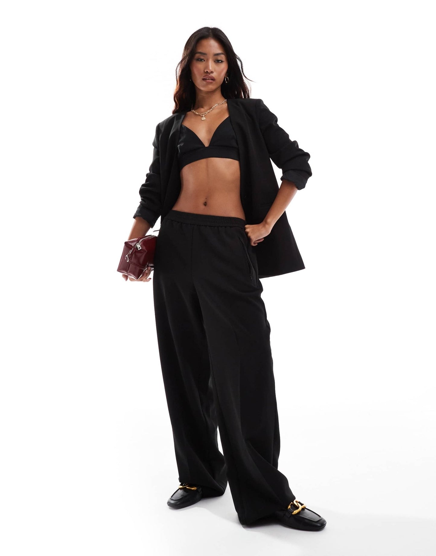 ONLY tailored straight trousers co - ord in black - ASOS Sample Sale EU Store