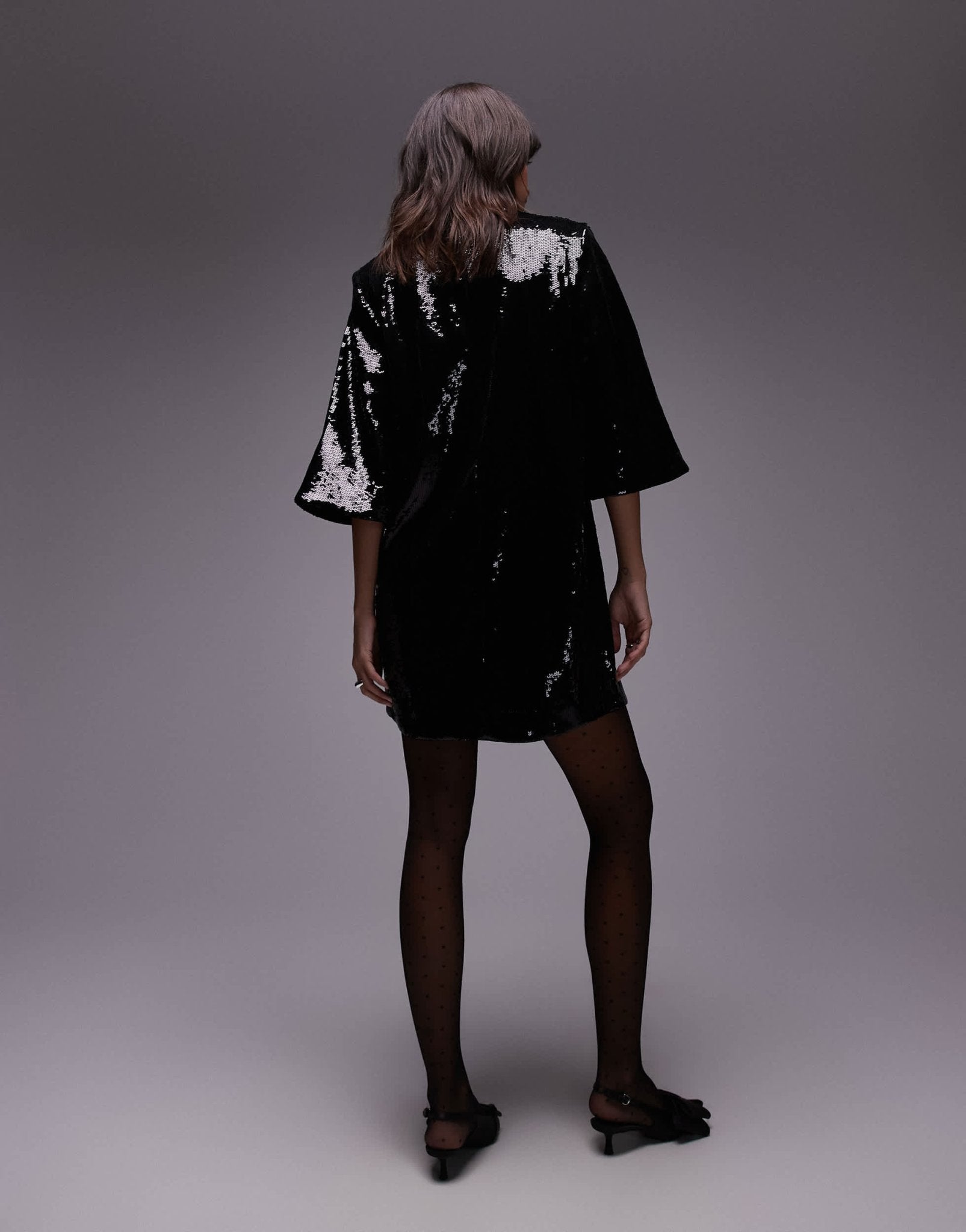 & Other Stories all over sequin mini dress in black - ASOS Sample Sale EU Store