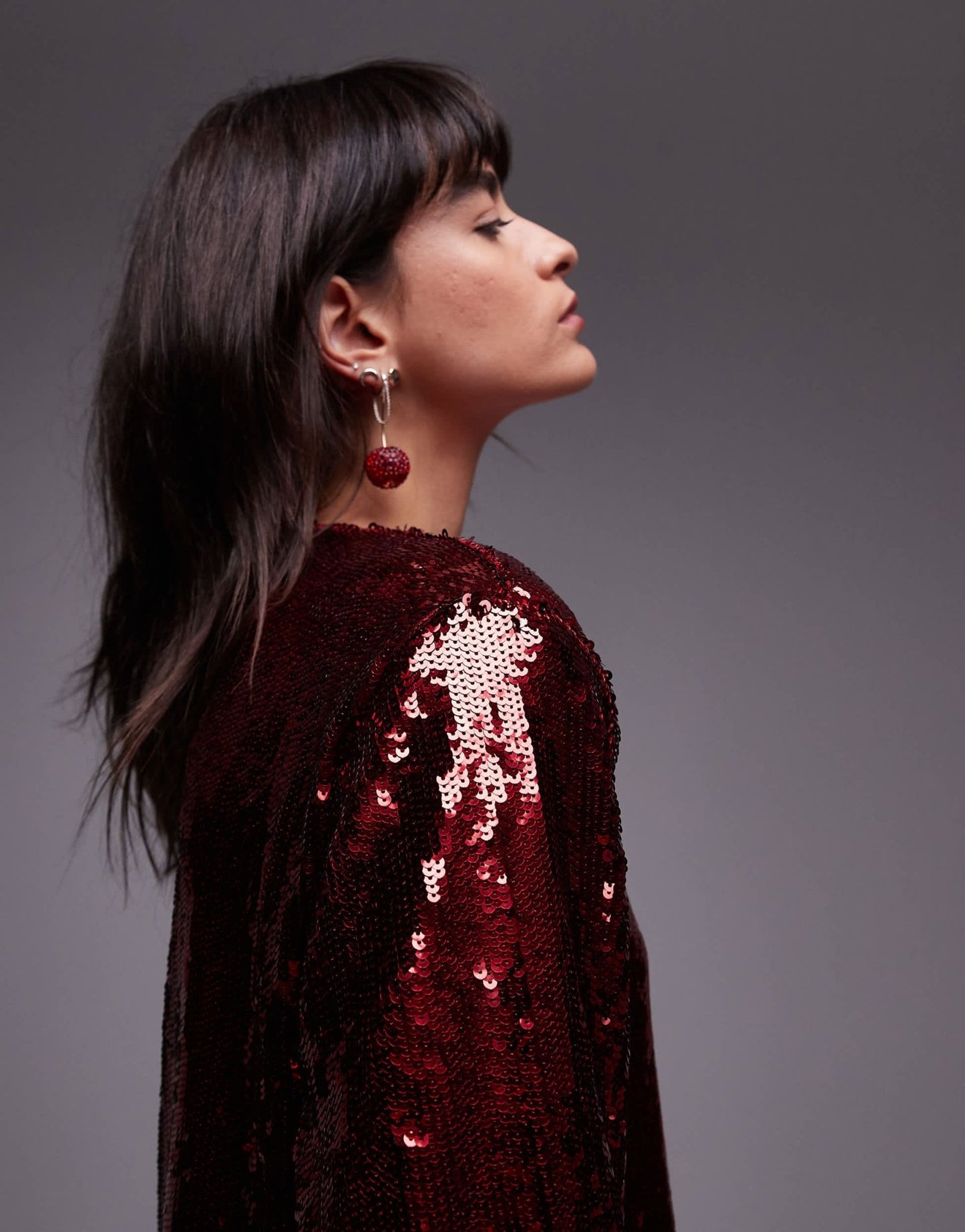 & Other Stories all over sequin mini dress in red - ASOS Sample Sale EU Store