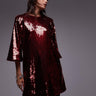 & Other Stories all over sequin mini dress in red
