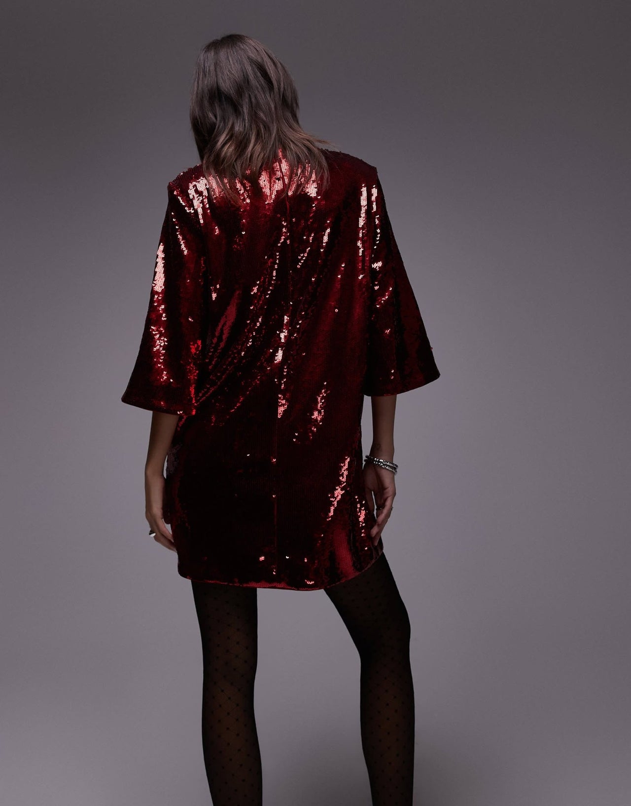 & Other Stories all over sequin mini dress in red - ASOS Sample Sale EU Store