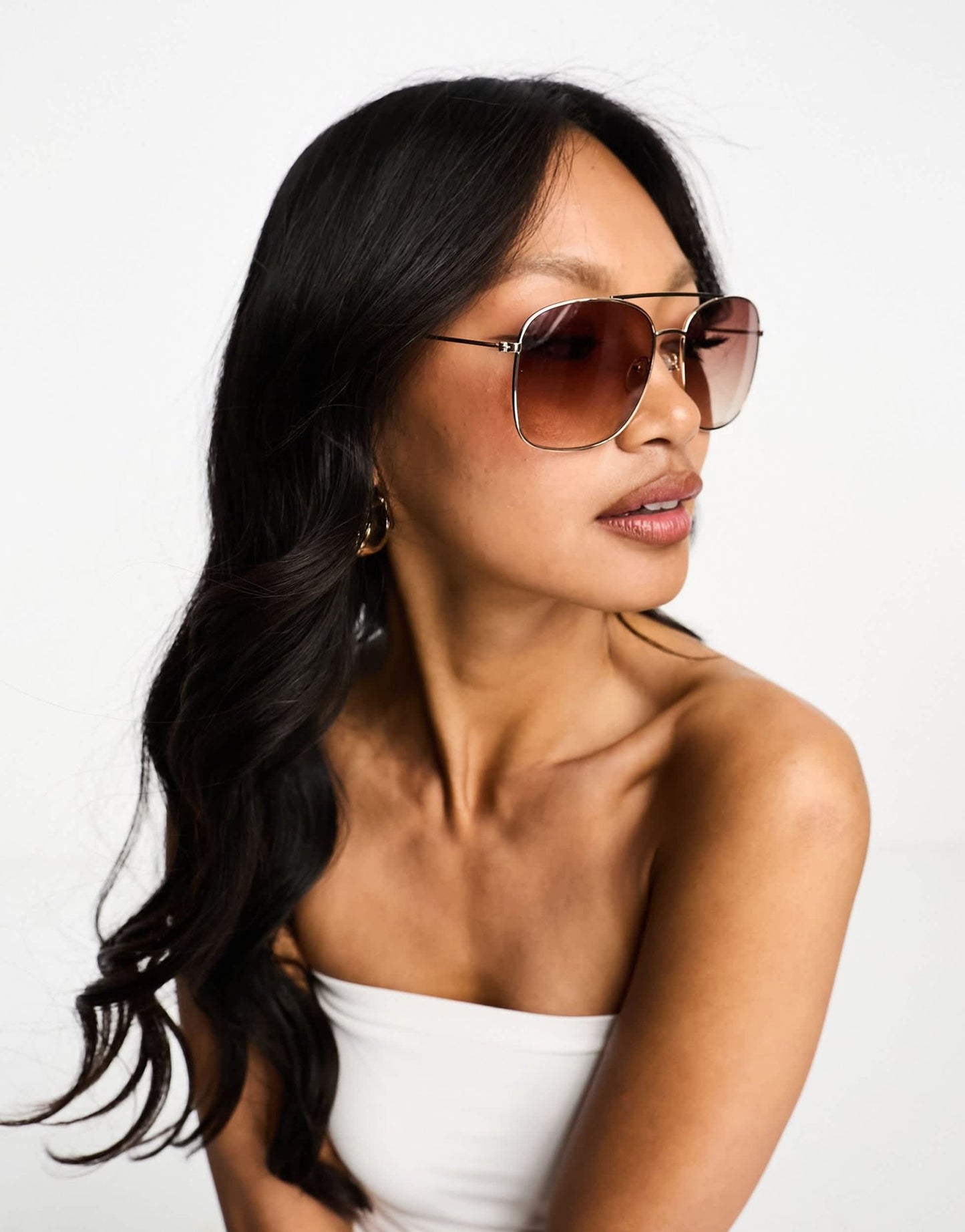 & Other Stories aviator sunglasses in gold - ASOS Sample Sale EU Store