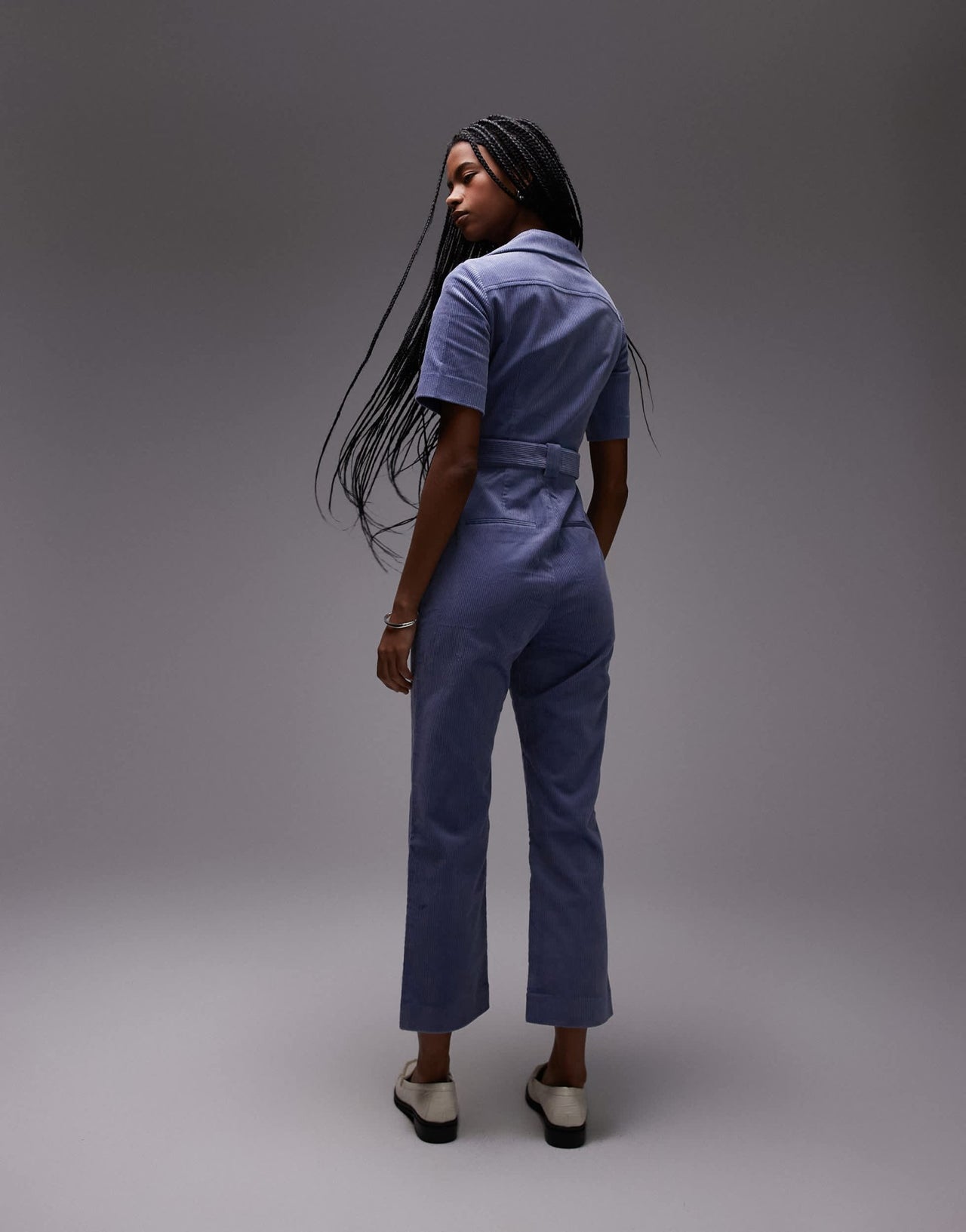 & Other Stories belted cord jumpsuit in light blue - ASOS Sample Sale EU Store