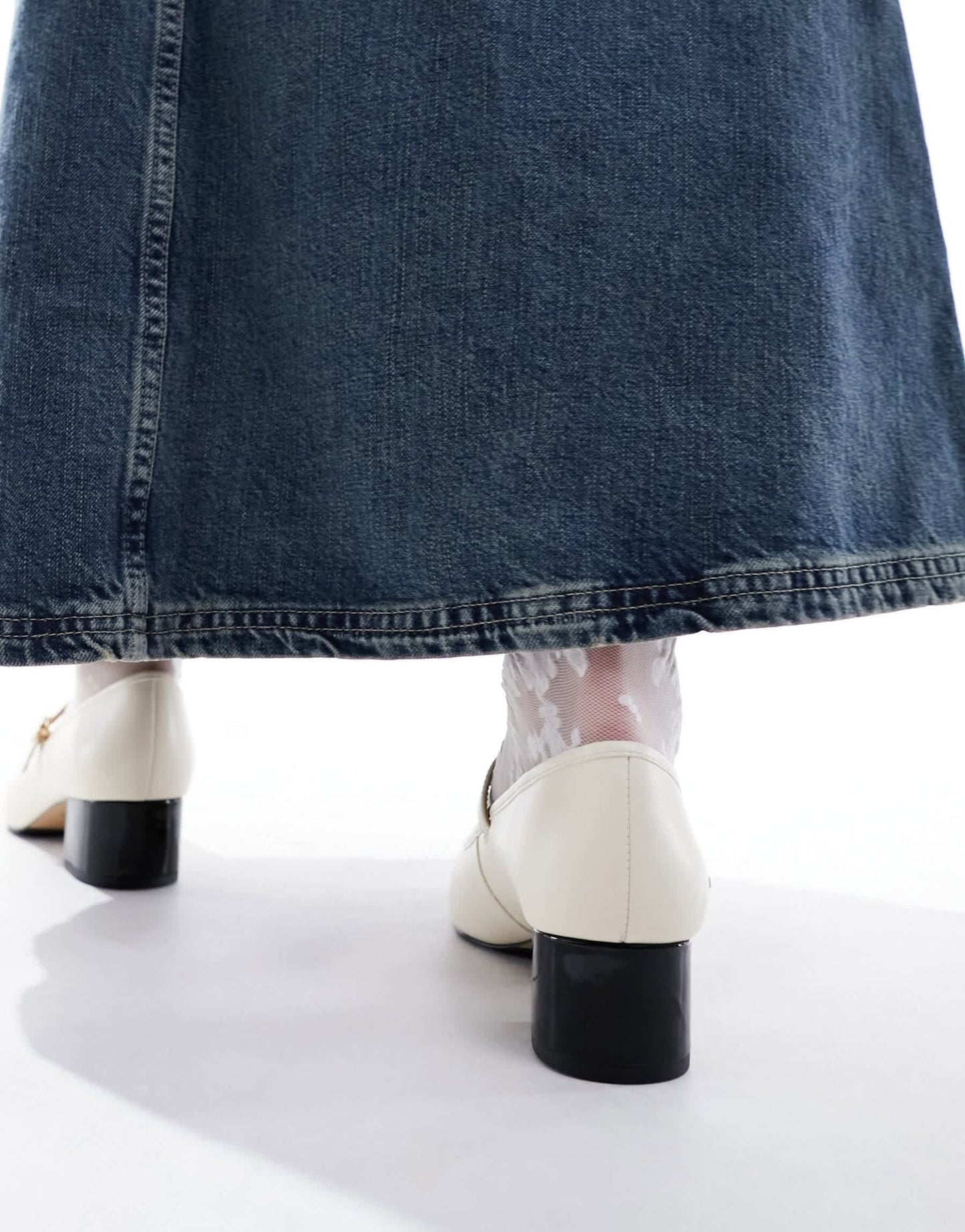 & Other Stories heeled mary jane pumps in ivory - ASOS Sample Sale EU Store