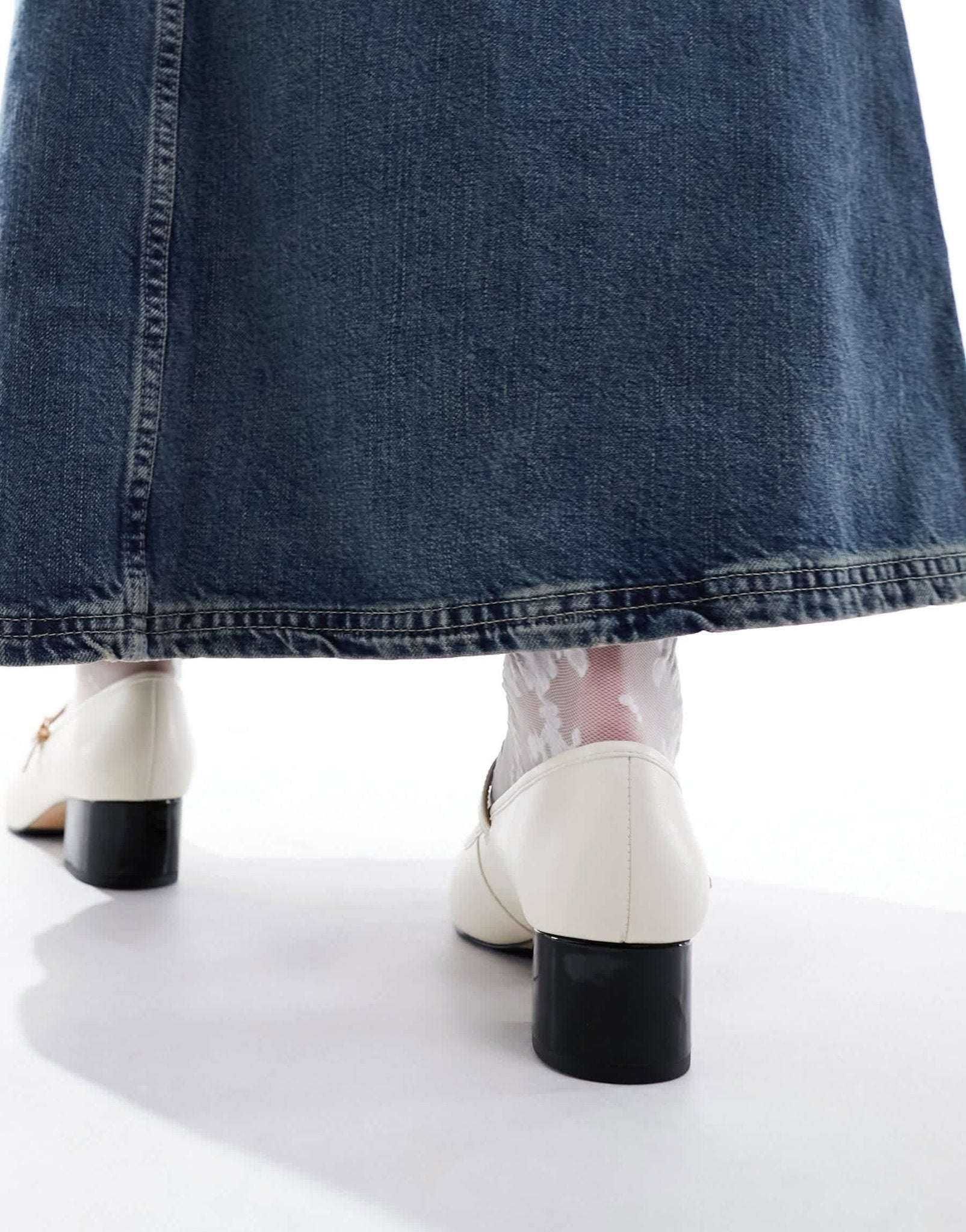 & Other Stories heeled mary jane pumps in ivory - ASOS Sample Sale EU Store