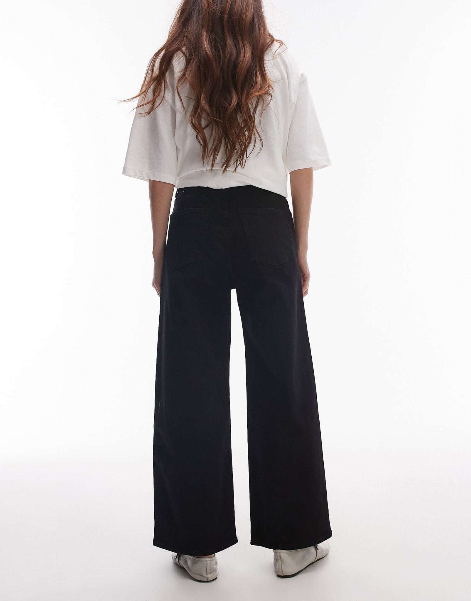 & Other Stories high waist wide leg jeans in washed black - ASOS Sample Sale EU Store