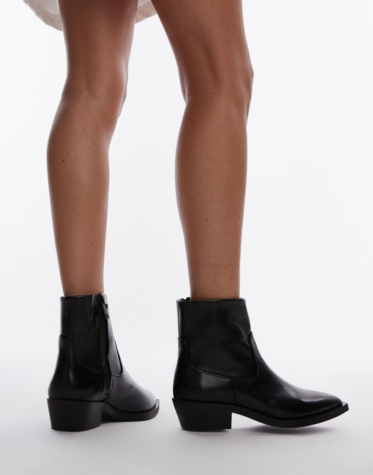 & Other Stories leather western boots in black - ASOS Sample Sale EU Store